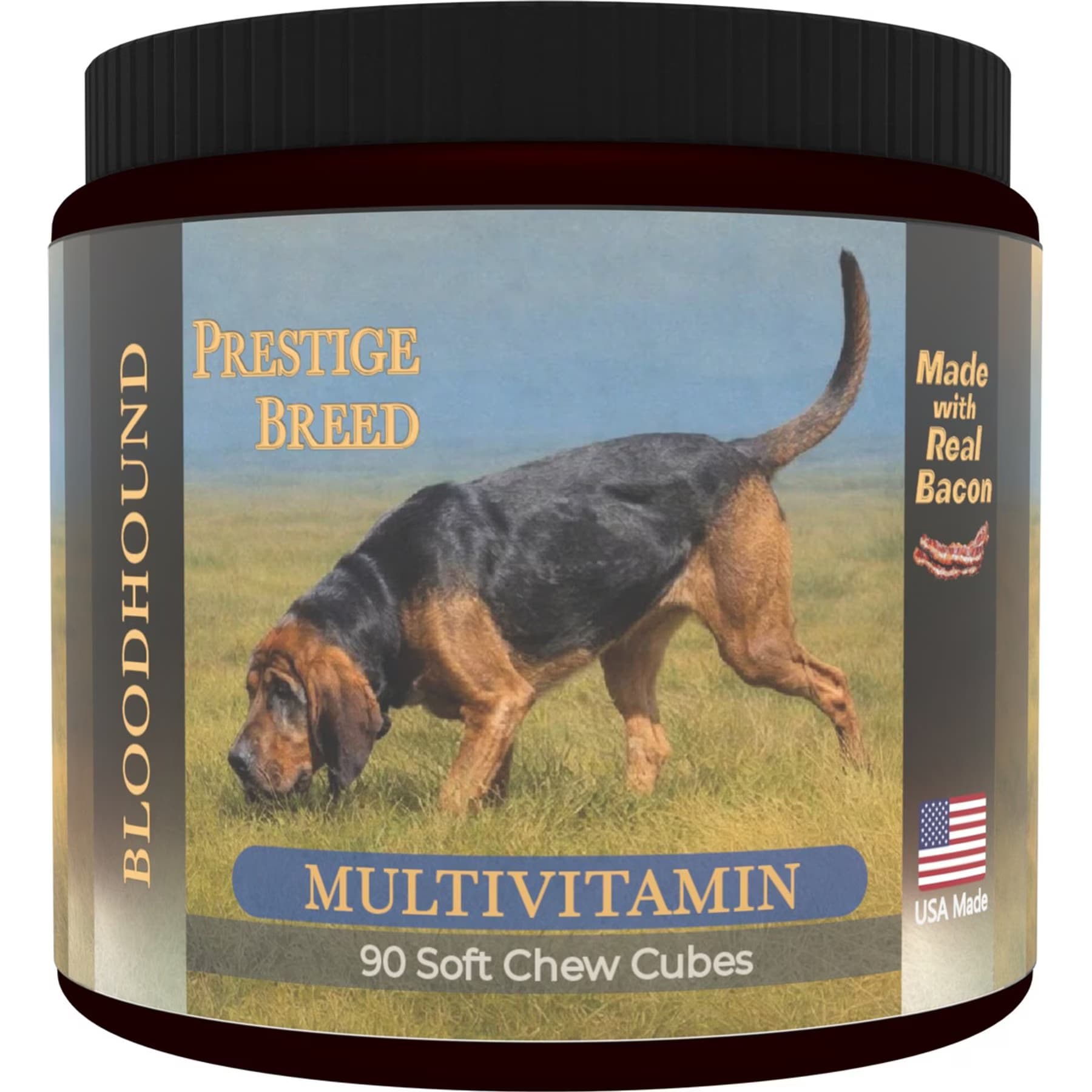 Prestige Breed Prestige Breed Bloodhound Multivitamins Digestive Health Bacon Flavored Supplement for Dogs