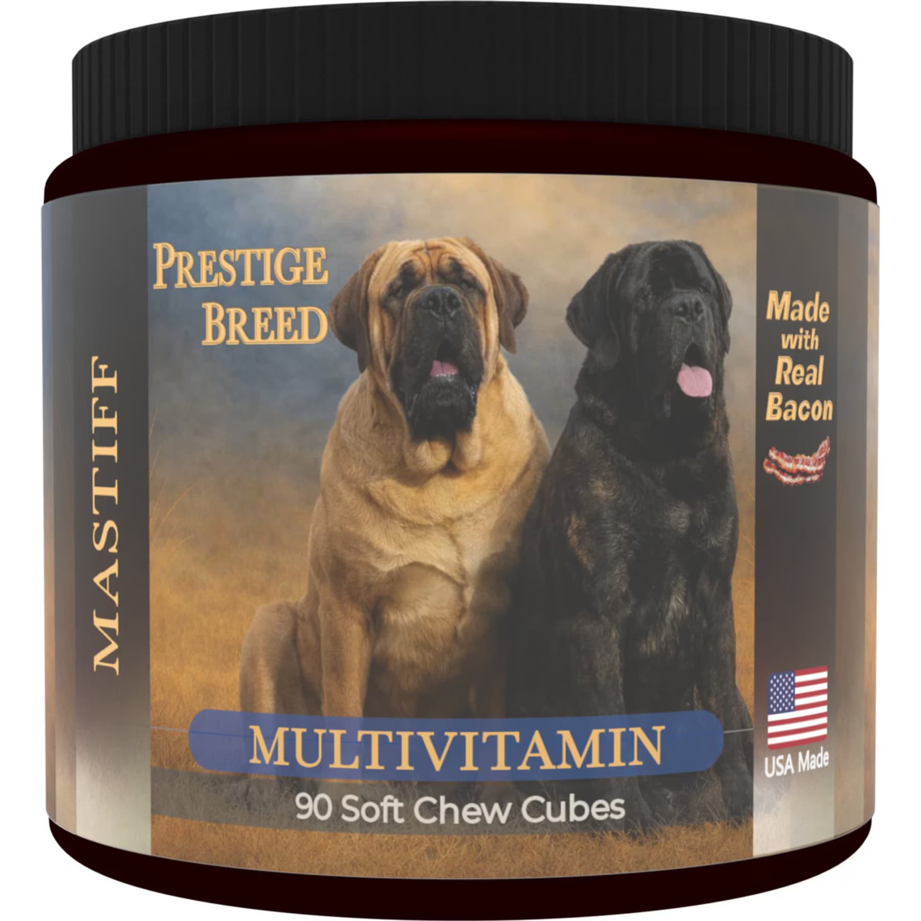 Prestige Breed Prestige Breed Mastiff Multivitamins Digestive Health Bacon Flavored Supplement for Dogs