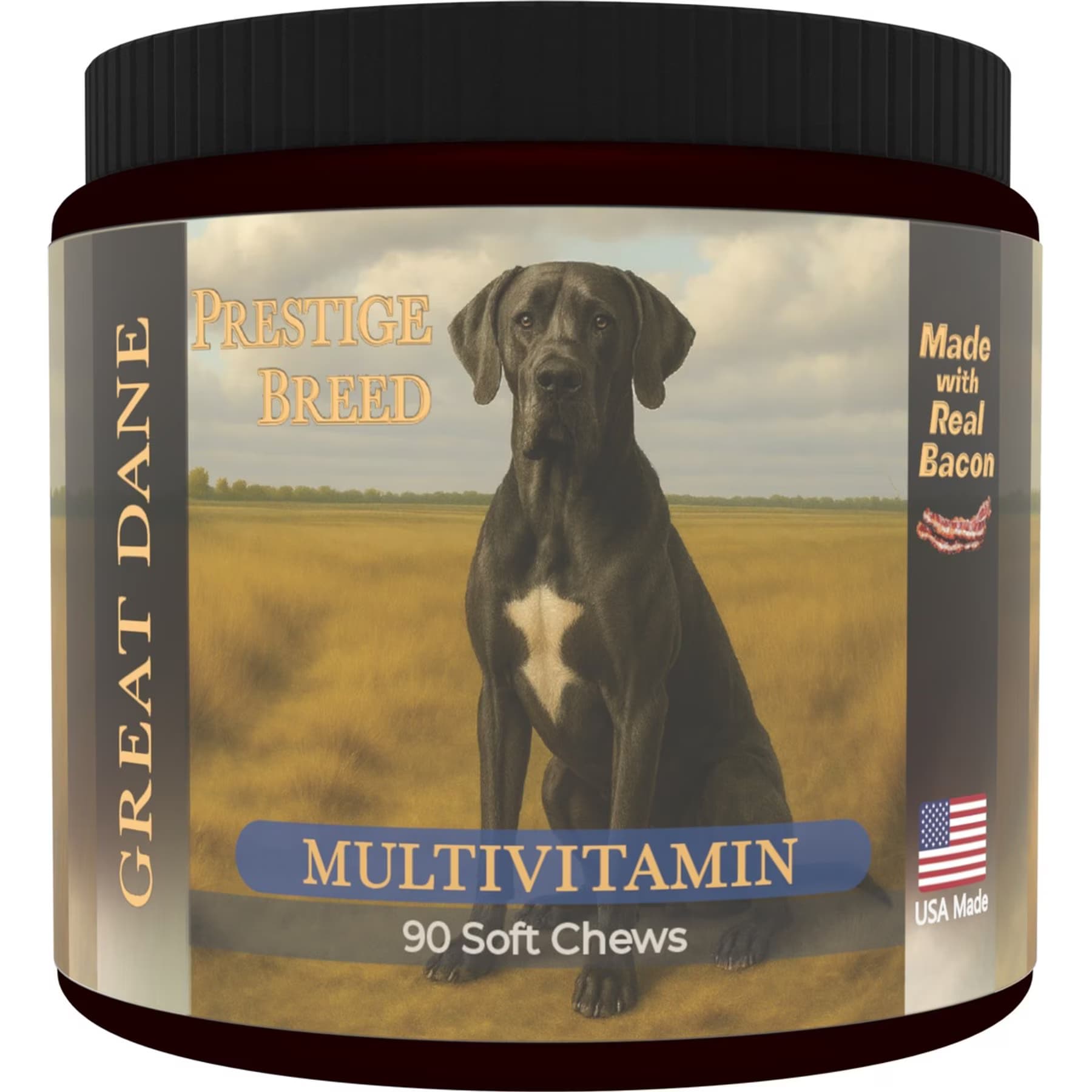 Prestige Breed Prestige Breed Great Dane Multivitamins Digestive Health Bacon Flavored Supplement for Dogs