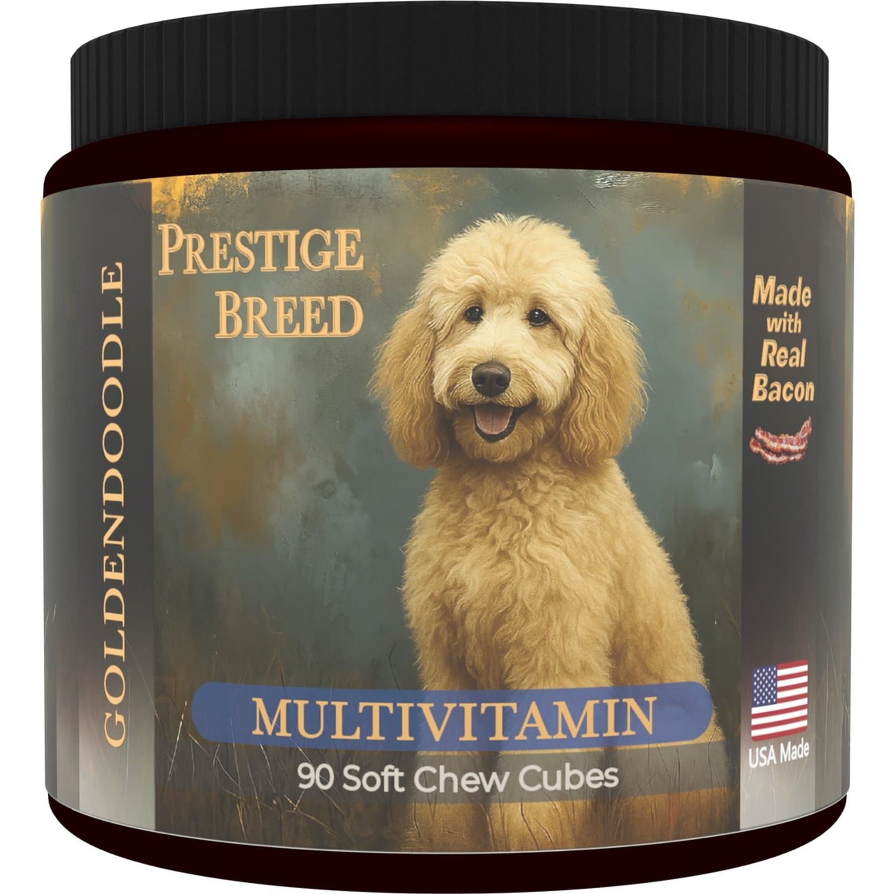 Prestige Breed Prestige Breed Goldendoodle Multivitamins Digestive Health Bacon Flavored Supplement for Dogs