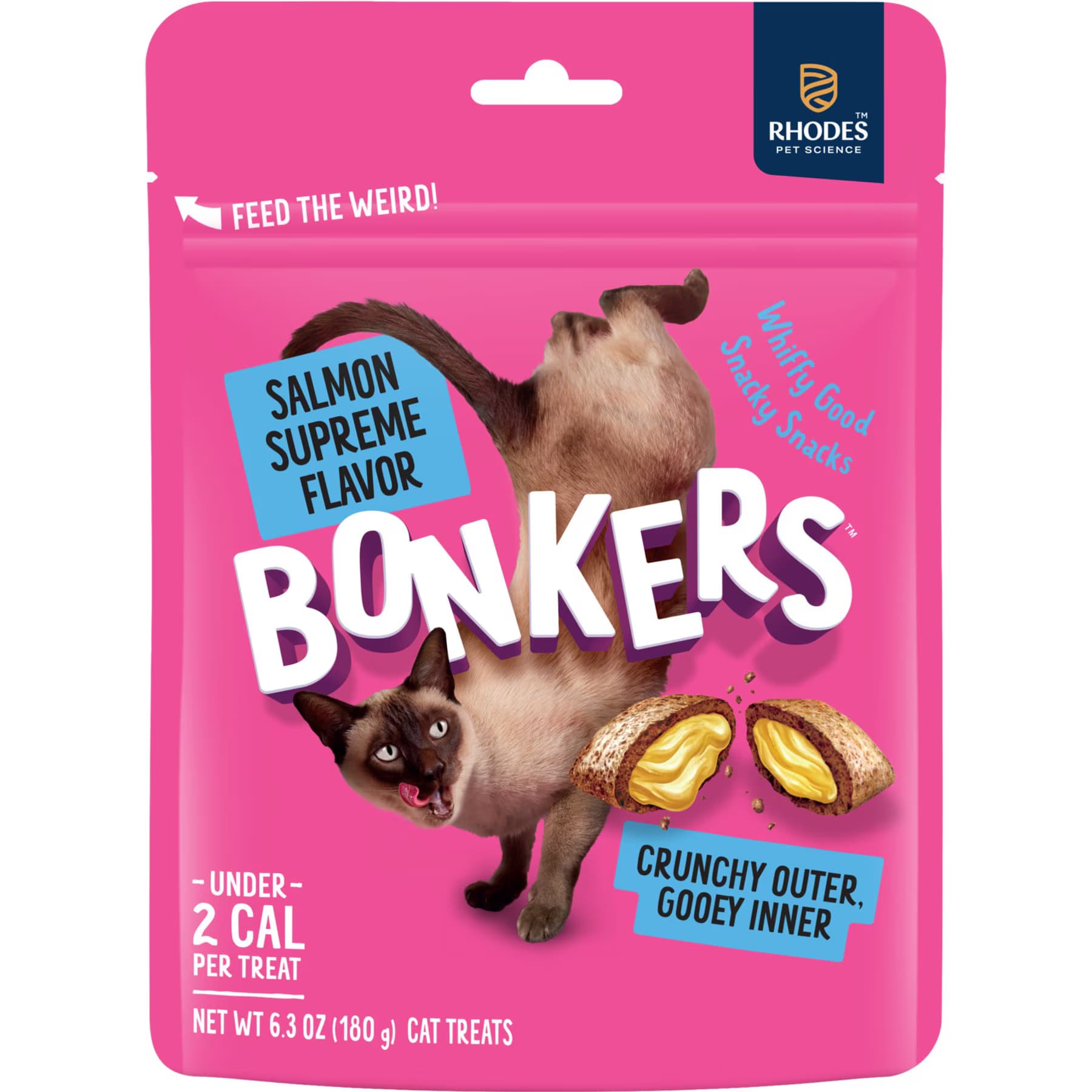 BONKERS BONKERS Cat Pillows Salmon Supreme Flavored Crunchy Cat Treats