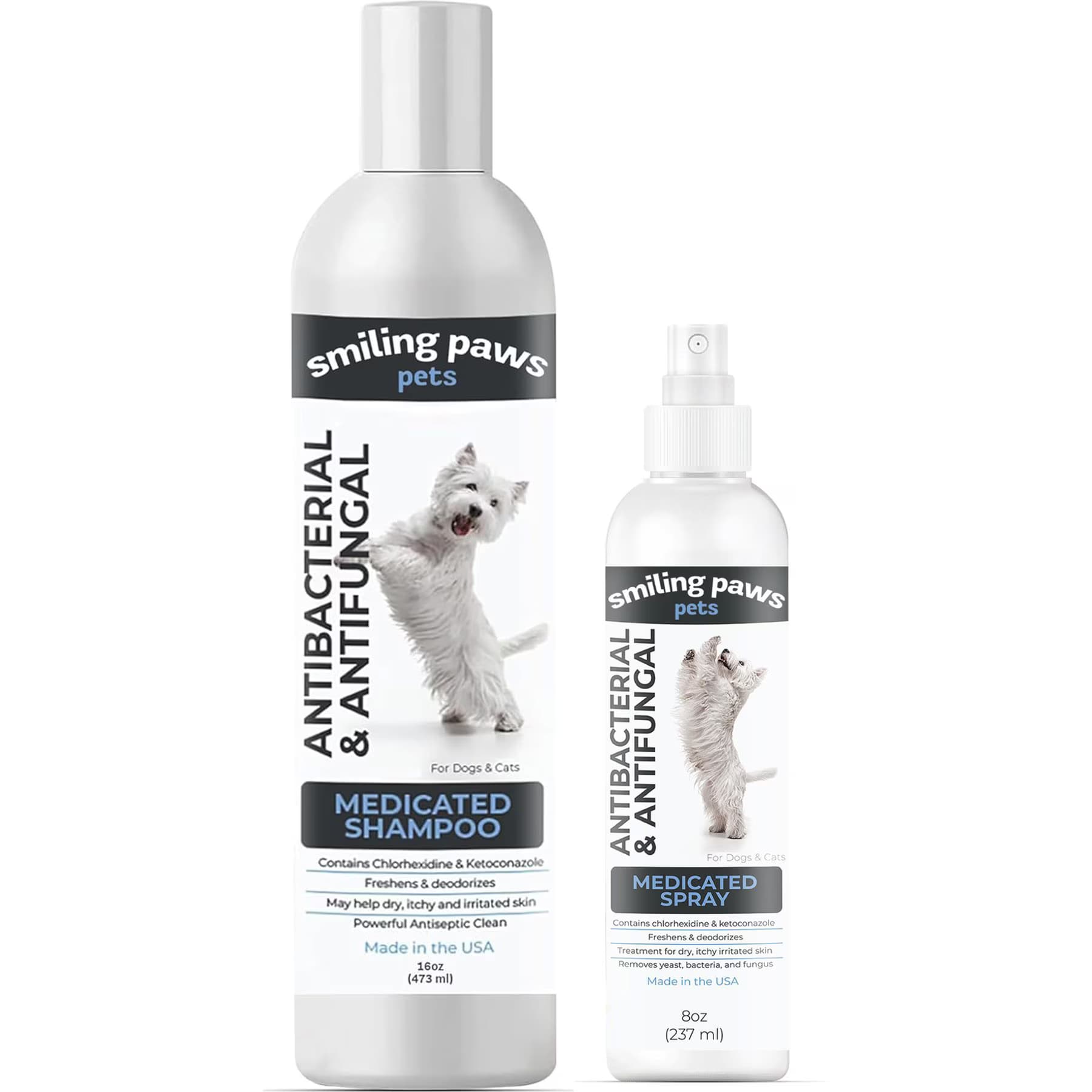Smiling Paws Pets Alpha Paw Antibacterial & Antifungal Medicated Spray
