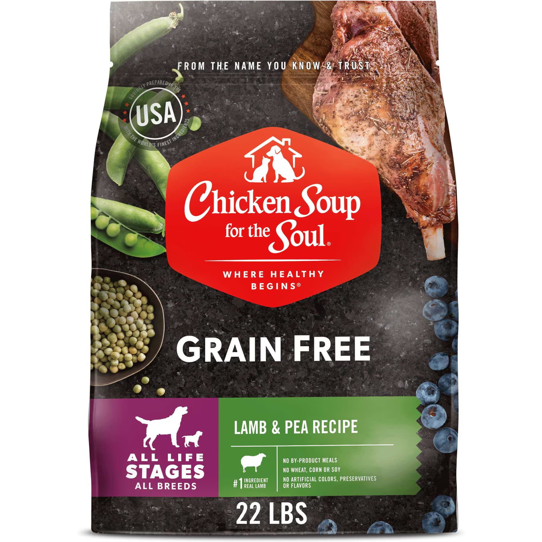 Chicken Soup for the Soul Chicken Soup for the Soul Grain-Free Lamb & Pea Recipe Dry Dog Food