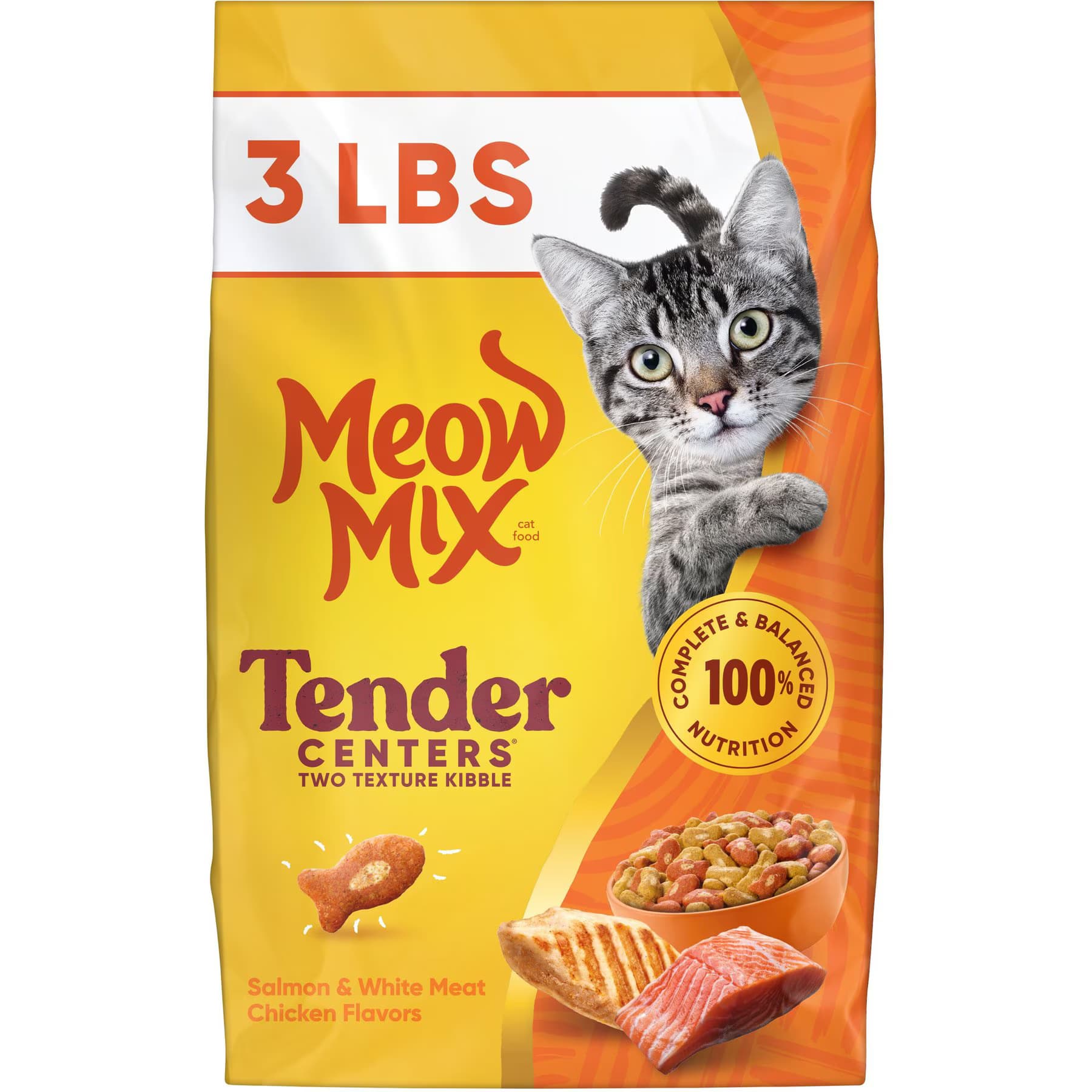 Meow Mix Meow Mix Tender Centers with Salmon & White Meat Chicken Flavored Dry Cat Food