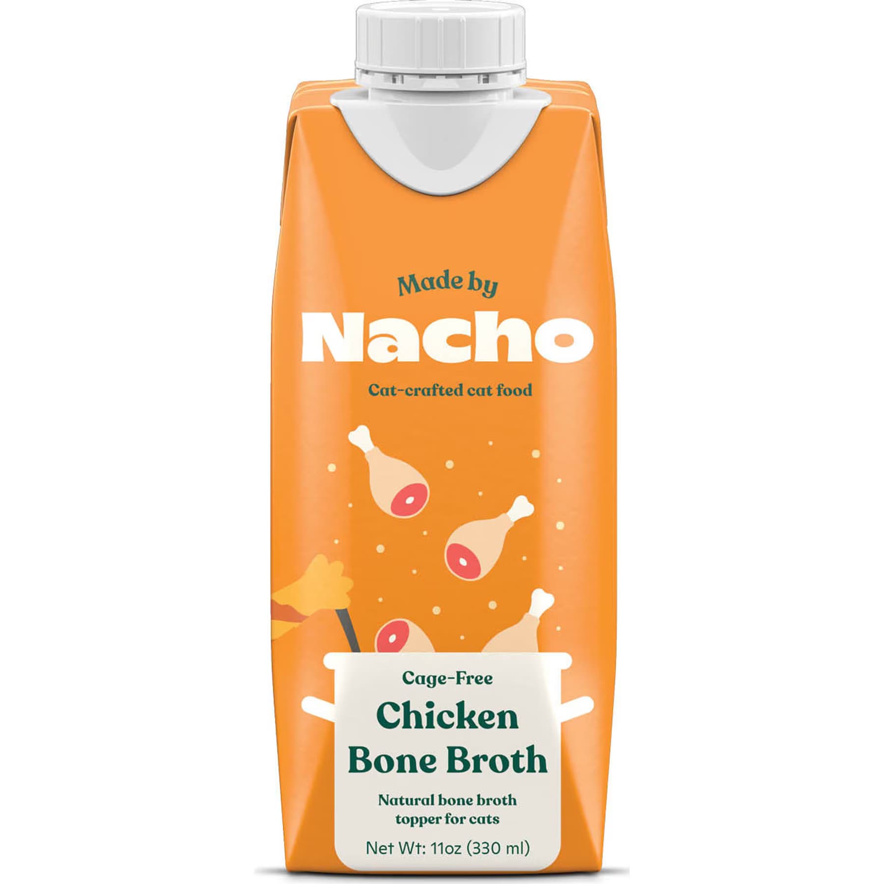 Made by Nacho Made by Nacho Chicken Bone Broth Grain- Free Wet Cat Food Topper
