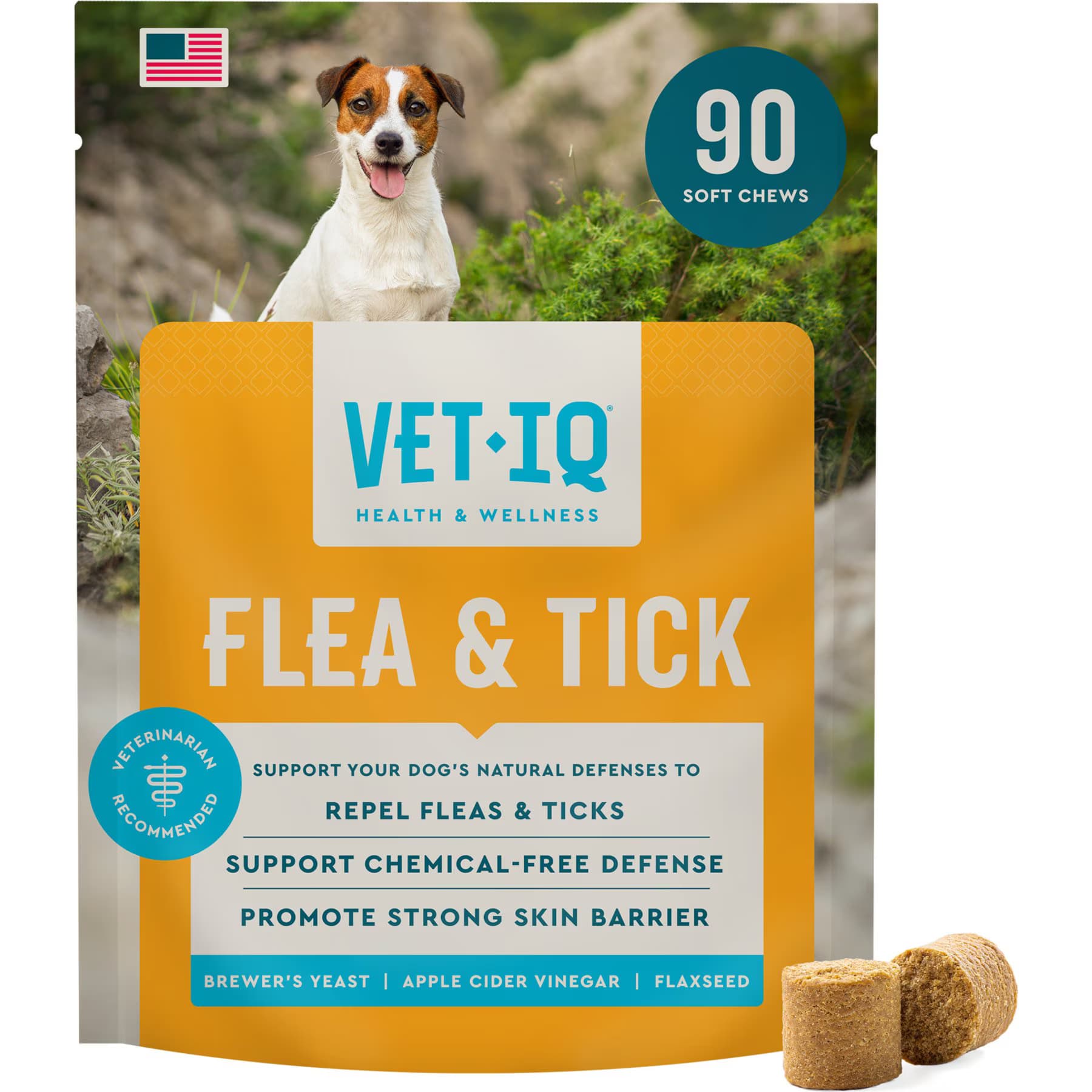VetIQ VetIQ Hickory Smoke Flavored Soft Chews Flea & Tick Support for Dogs