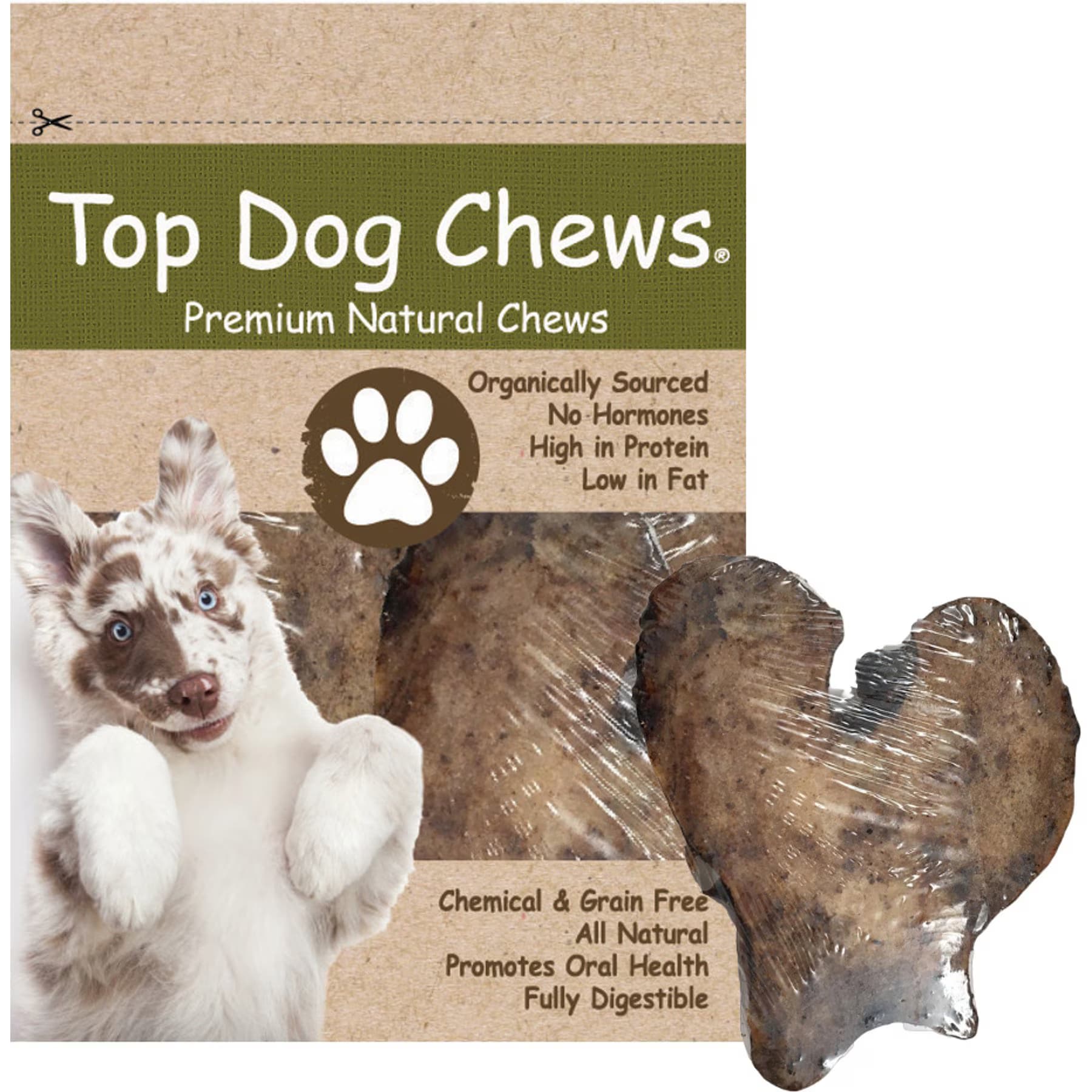 Top Dog Chews Top Dog Chews Premium All Natural Chews Meaty Beef Knuckle Slices Grain-Free Dog Treats