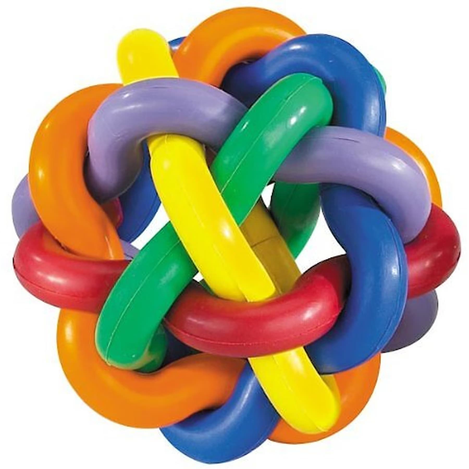 Multipet Multipet Nobbly Wobbly Ball Dog Toy, Color Varies