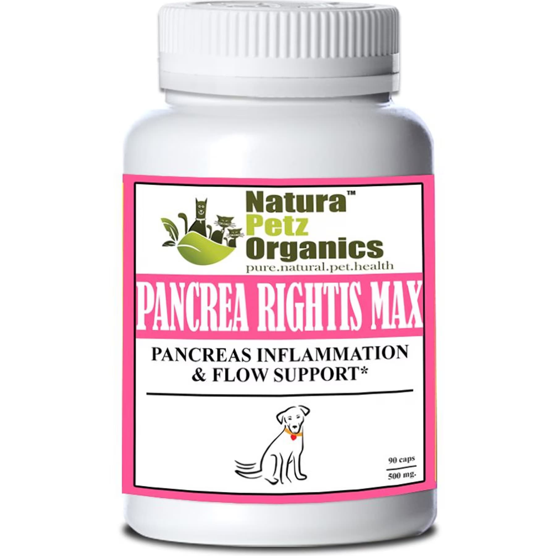 Natura Petz Organics Natura Petz Organics PANCREA RIGHTIS MAX* Pancreas Inflammation & Flow Support* Dog Supplement