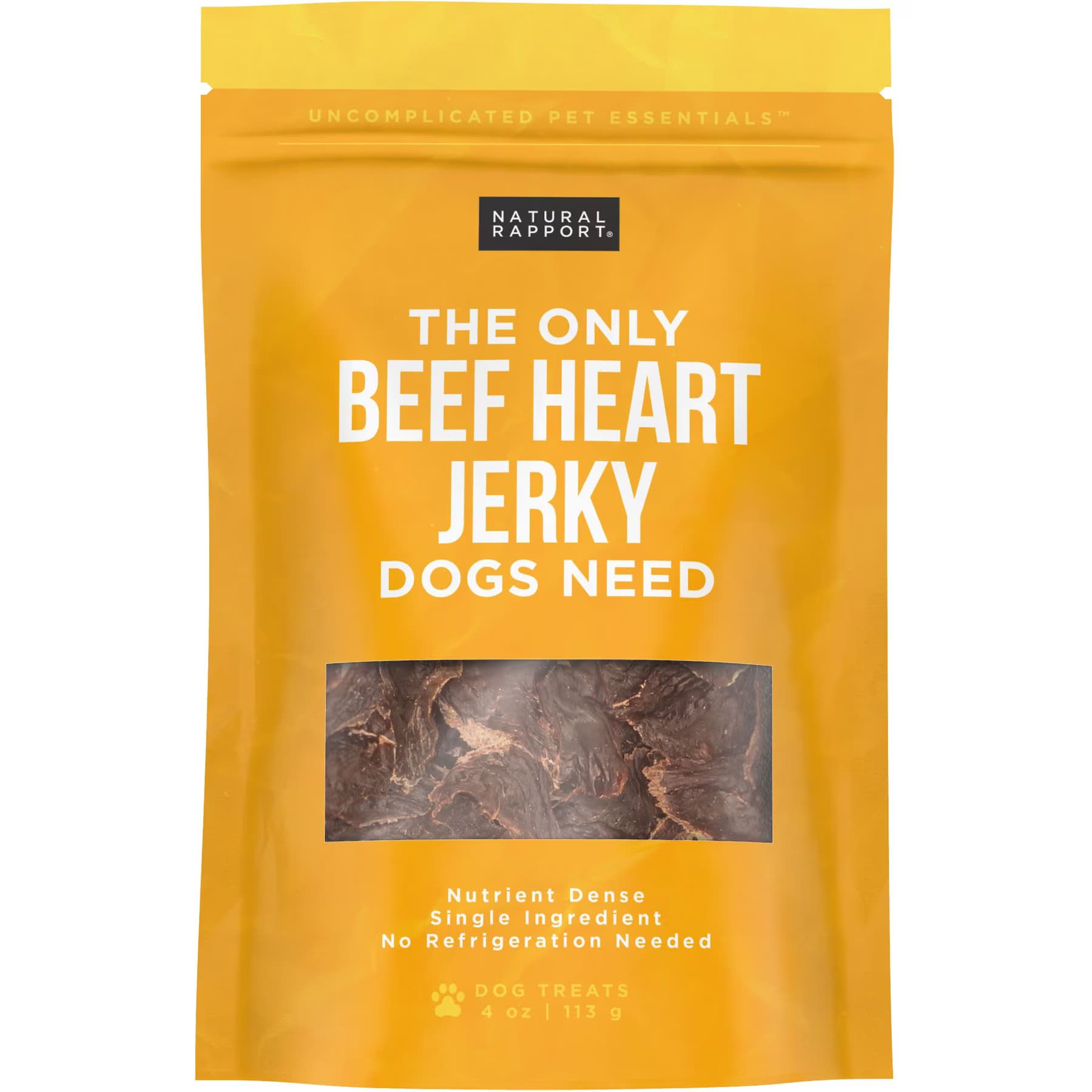 Natural Rapport Natural Rapport The Only Beef Heart Jerky Dog Treats