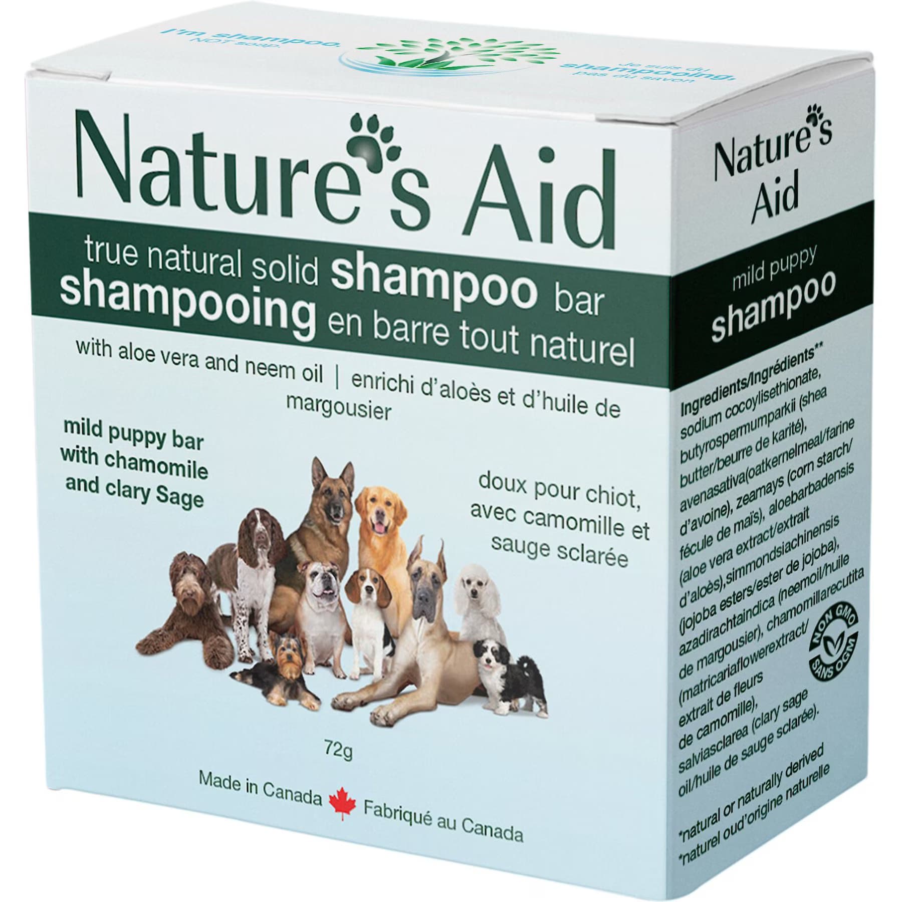 Nature's Aid Nature’s Aid True Natural Solid Chamomile & Clary Sage Puppy Shampoo Bar