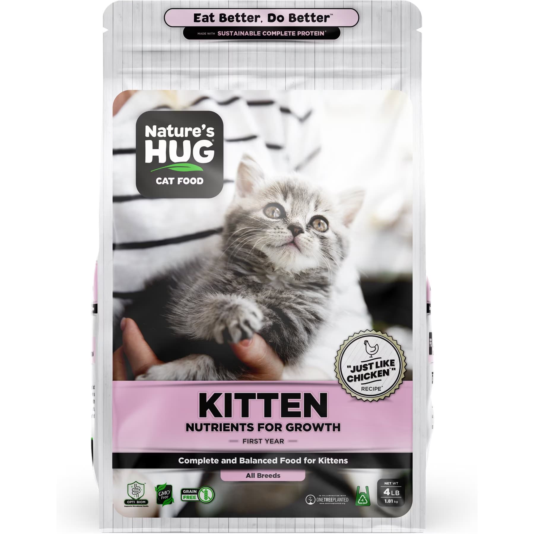 Nature's HUG Nature’s HUG Non-GMO Grain-Free Nutrients for Growth Kitten Dry Cat Food