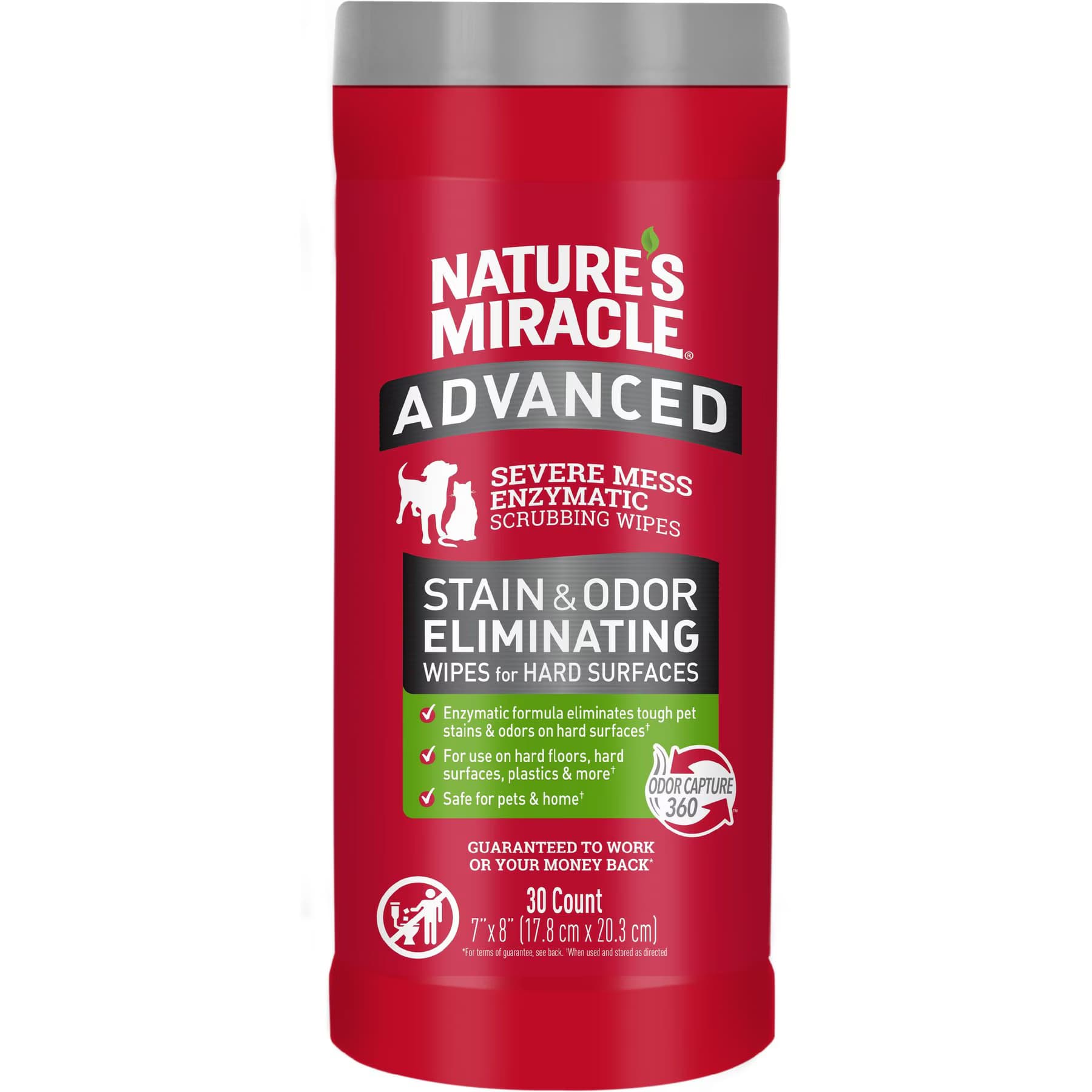 Nature's Miracle Nature’s Miracle Advanced Hard Surfaces Pet Stain & Odor Eliminating Wipes