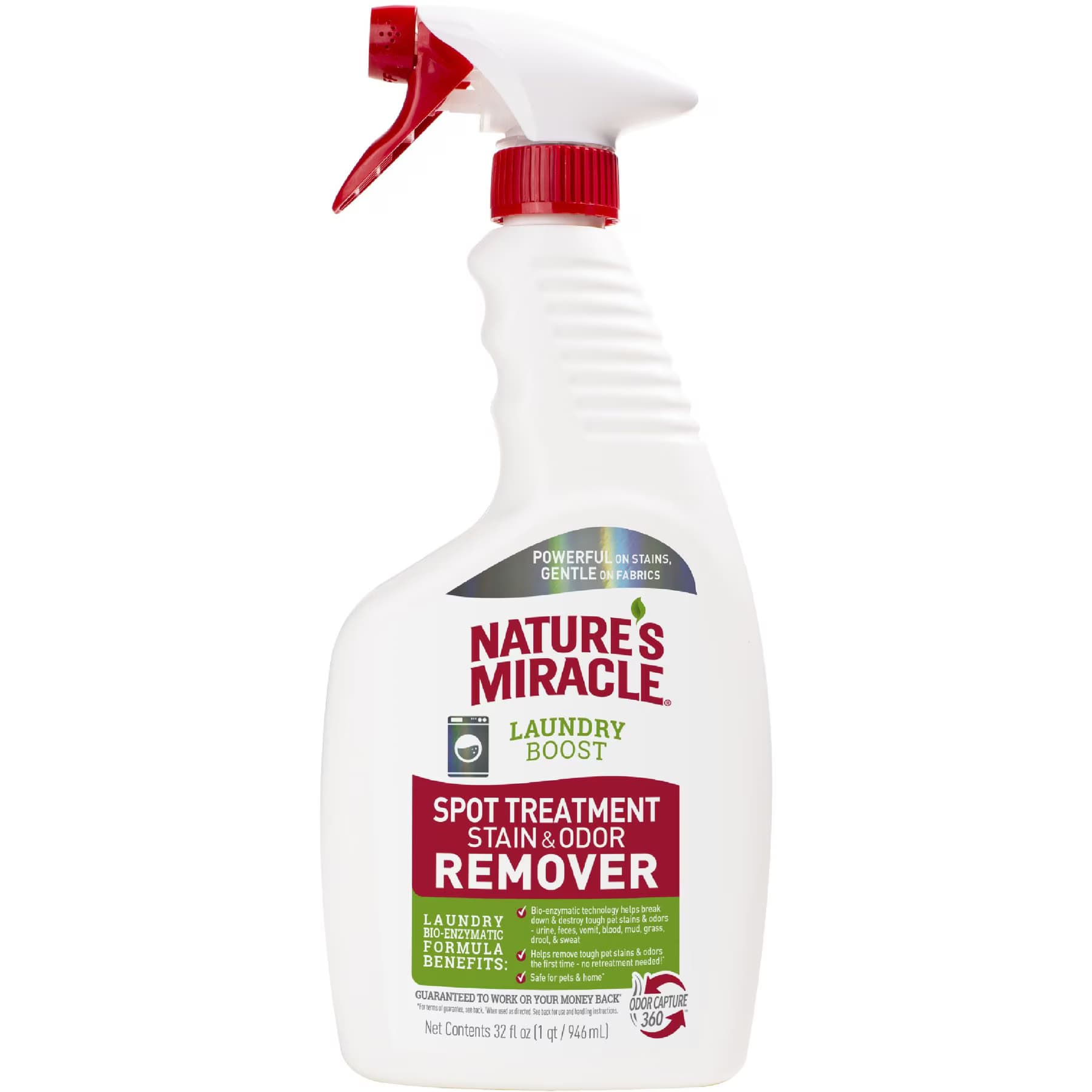 Nature's Miracle Nature’s Miracle Laundry Boost Spot Treatment Stain & Odor Remover, 32-fl oz bottle