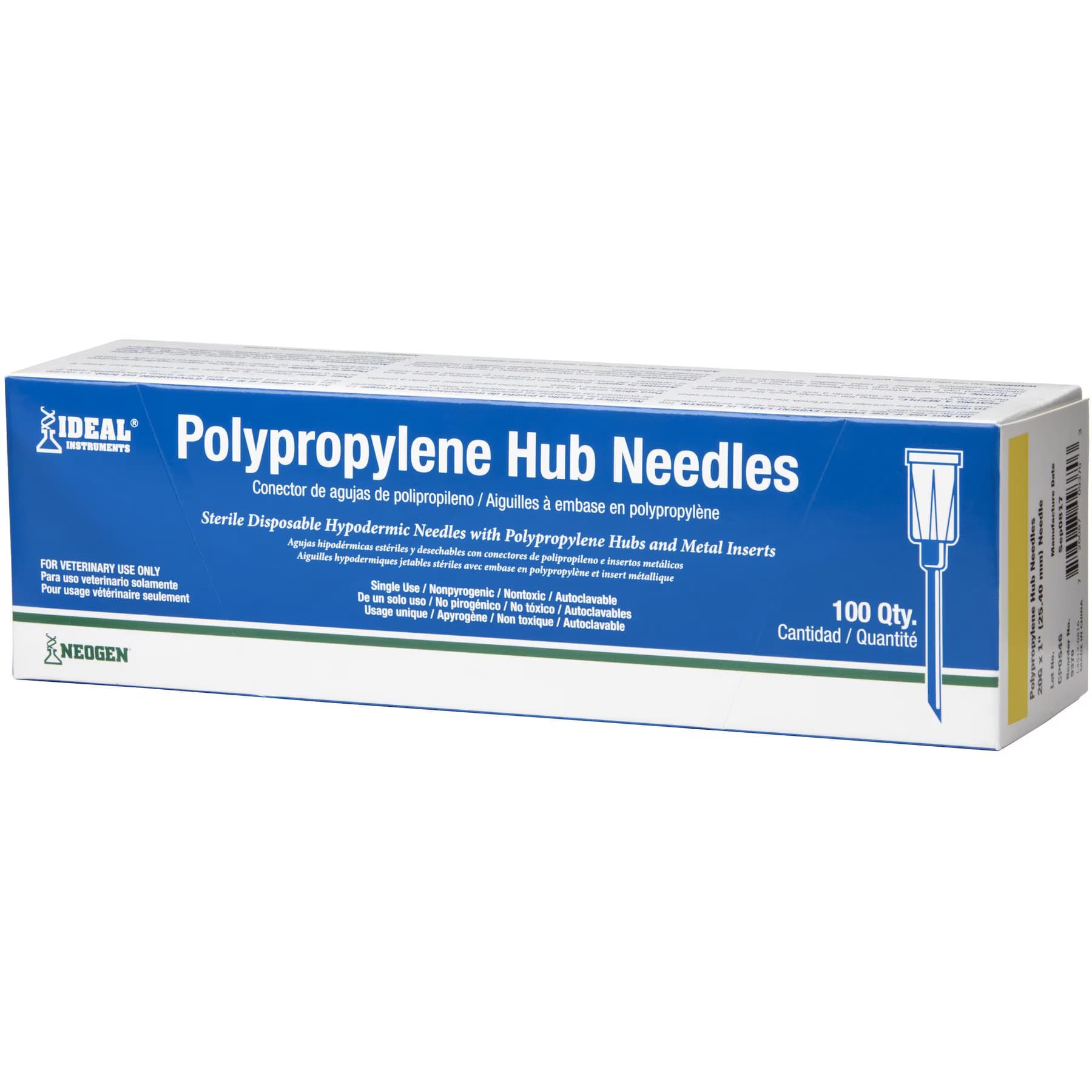 Neogen Neogen Hypodermic 20 Gauge Needles, 1 Inch — 20-G