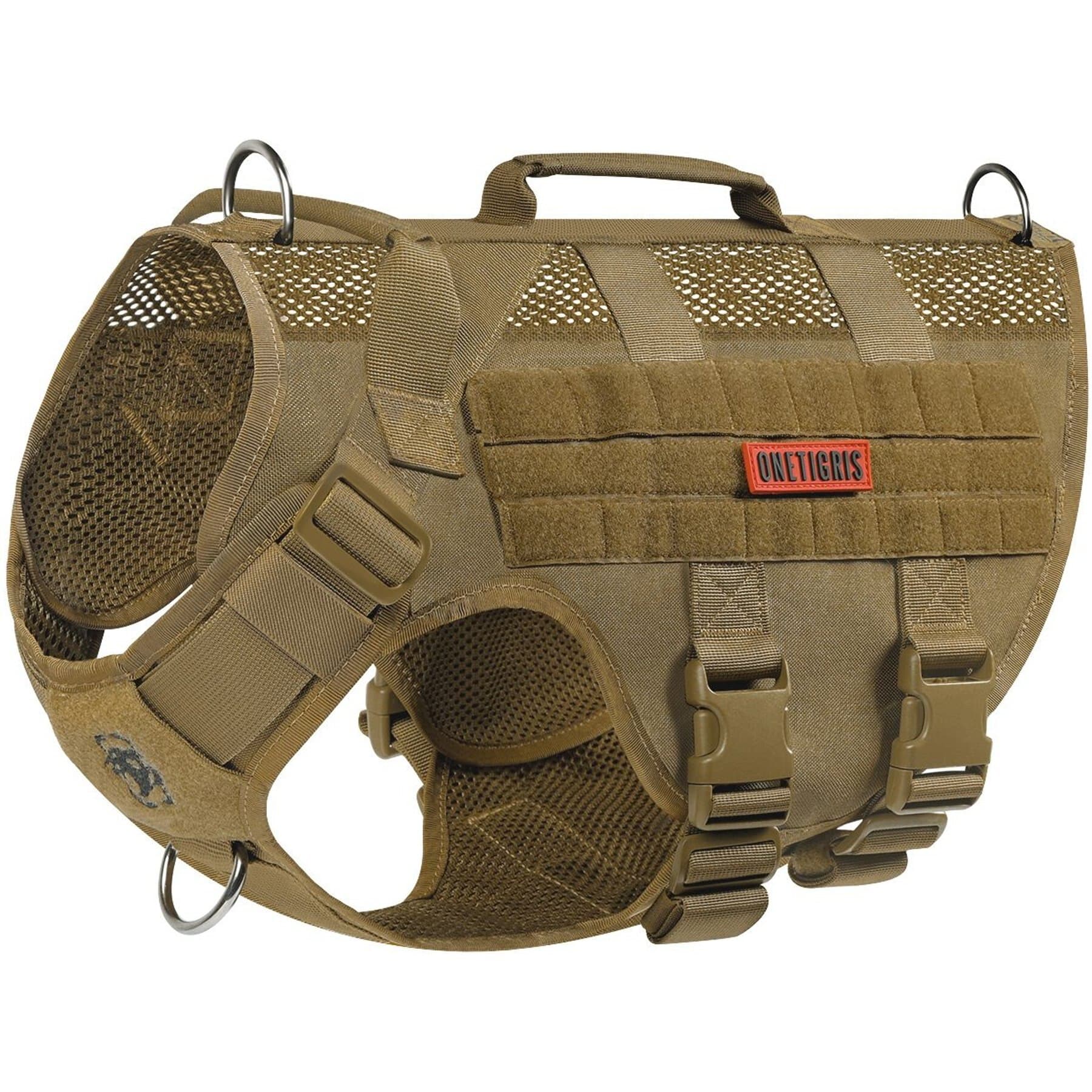 OneTigris AIRE Nylon Mesh No Pull Dog Harness, Coyote Brown, X-Large: 31 to 40-in chest — view 3