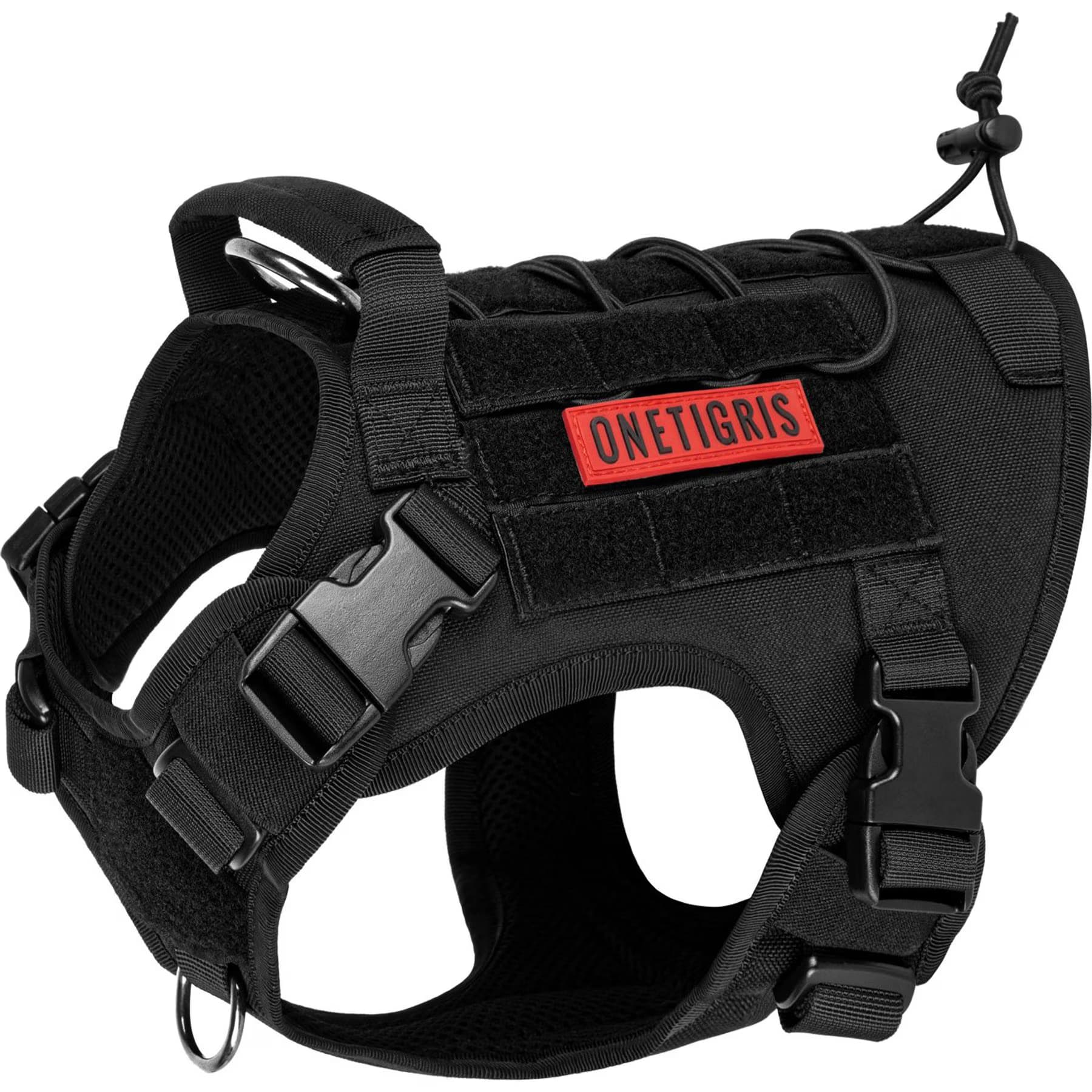 OneTigris OneTigris FIRE WATCHER 2.0 No Pull Dog Harness, Black, X-Large: 31 to 40-in chest