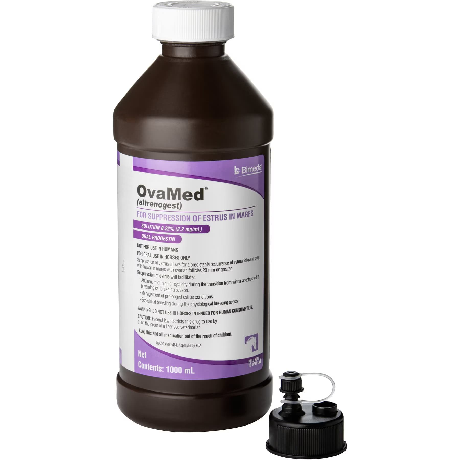 OvaMed OvaMed (Altrenogest) Solution for Horses, 1000-mL — 2.2-mg/mL