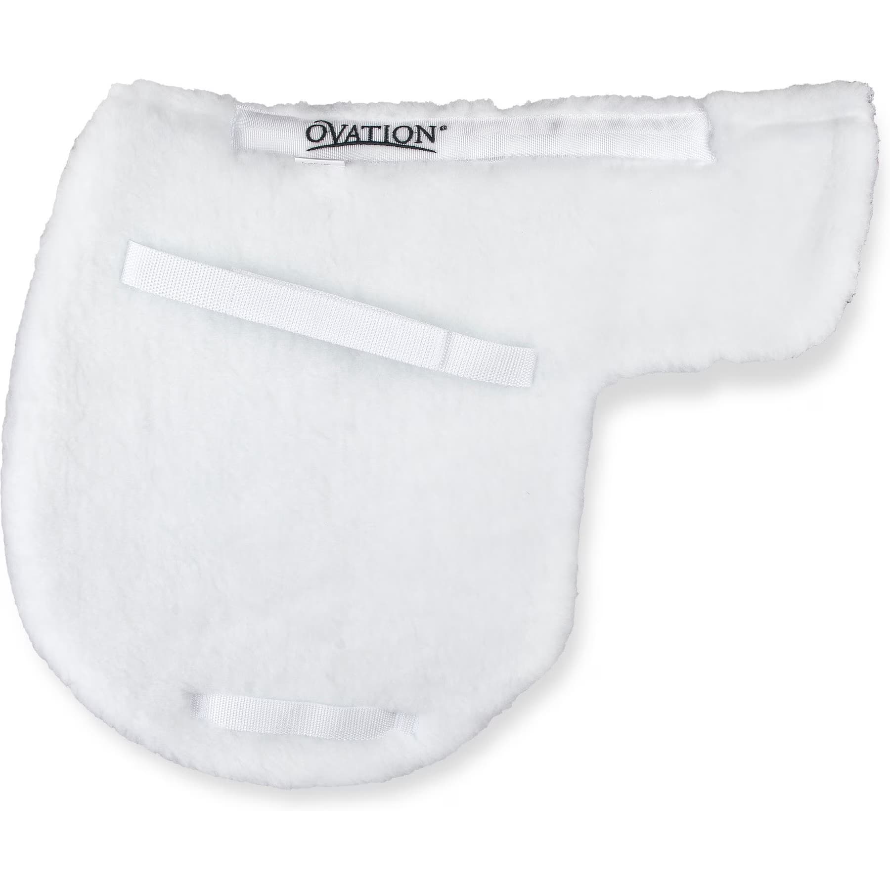 Ovation Quilted Bottom Hunter Saddle Pad, White, 17 to 17.5-in — view 2
