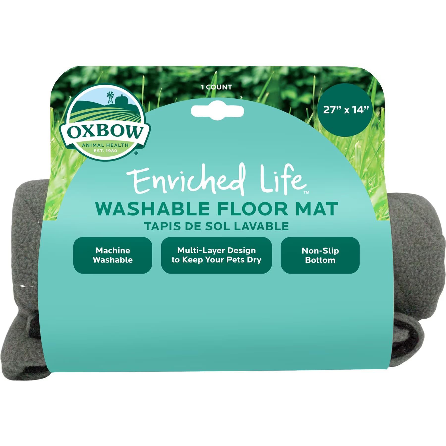 Oxbow Animal Health Enriched Life Washable Floor Mat, 24-in — view 2