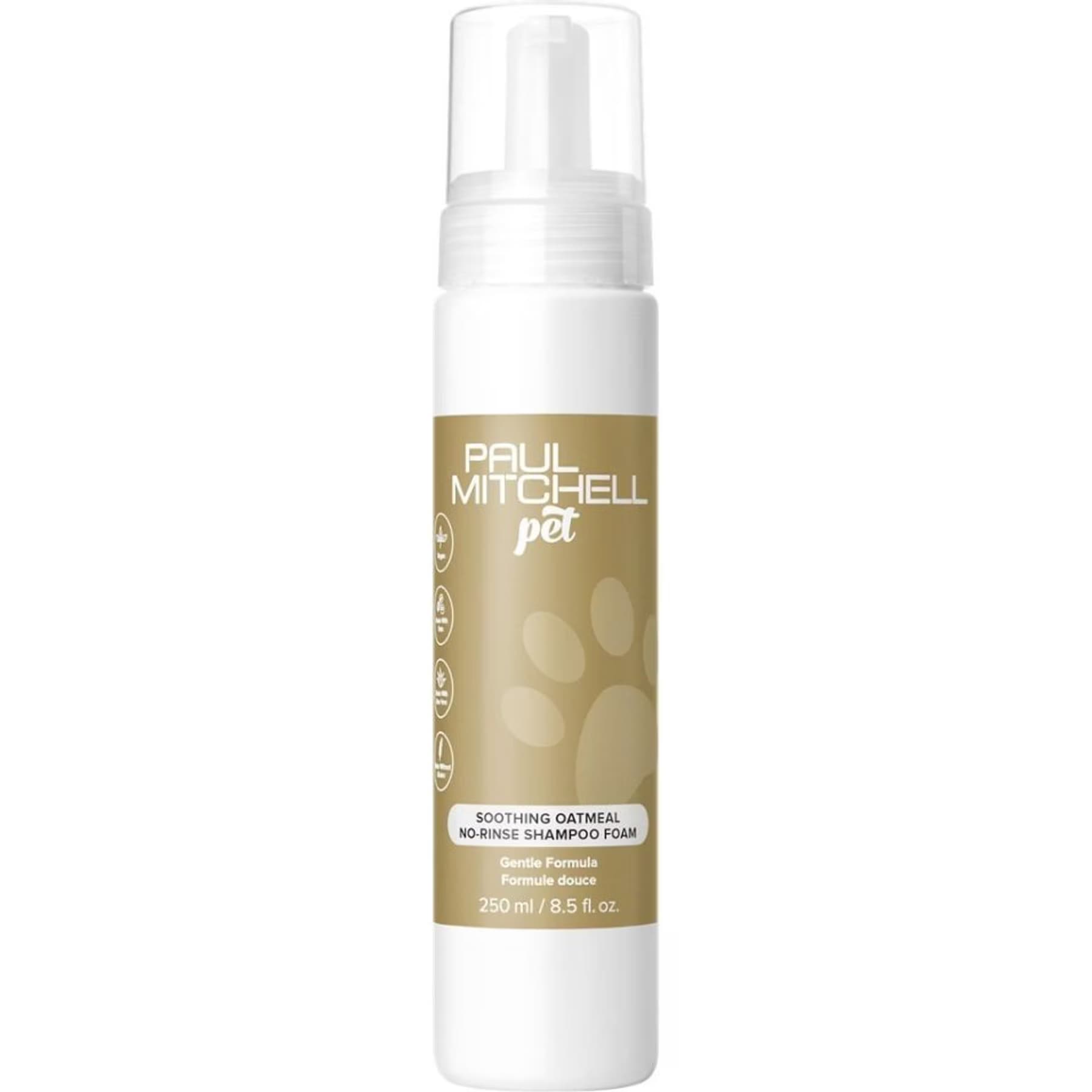 Paul Mitchell Pet Paul Mitchell Pet Soothing Oatmeal No-Rinse Dog, Cat & Small Pet Shampoo Foam, 8.5-fl oz bottle