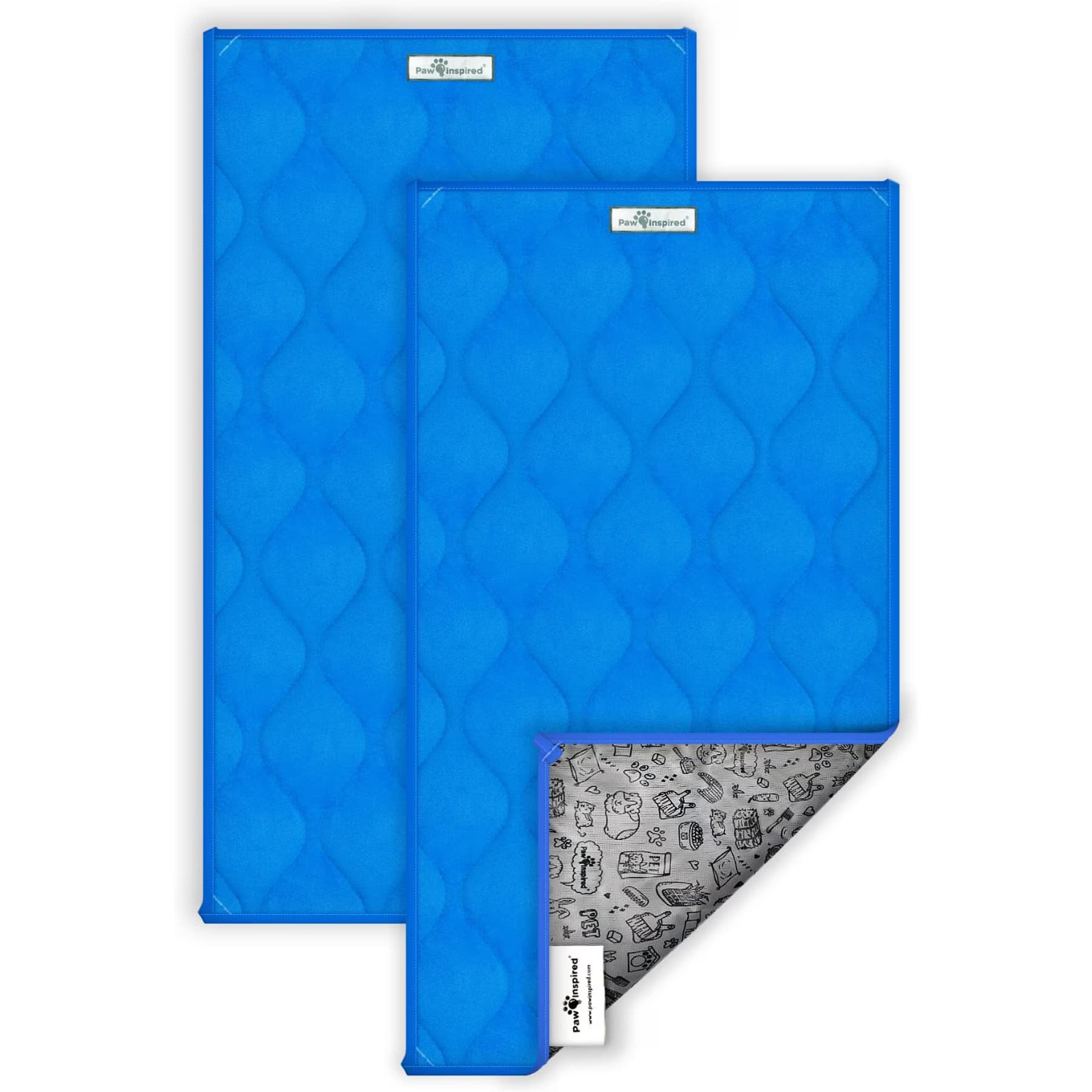 Paw Inspired Paw Inspired Guinea Pig Fleece Cage Liners & Bedding — Blue