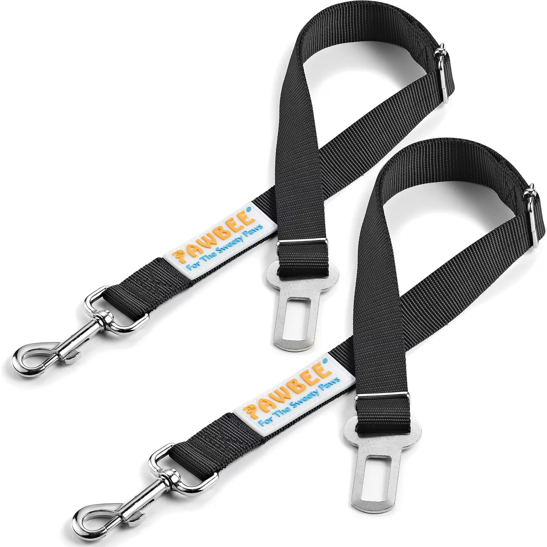 PAWBEE PAWBEE Regular Dog Seat Belt, Black