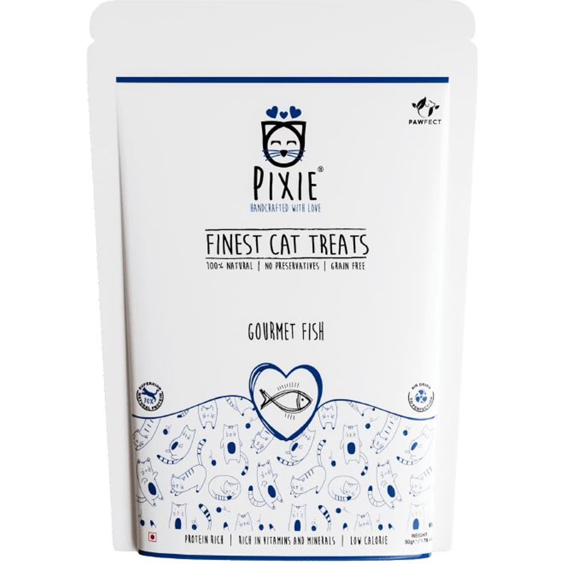 Pawfect Pawfect Pixie Air-Dried Fish Cat Treat, 50-gram bag