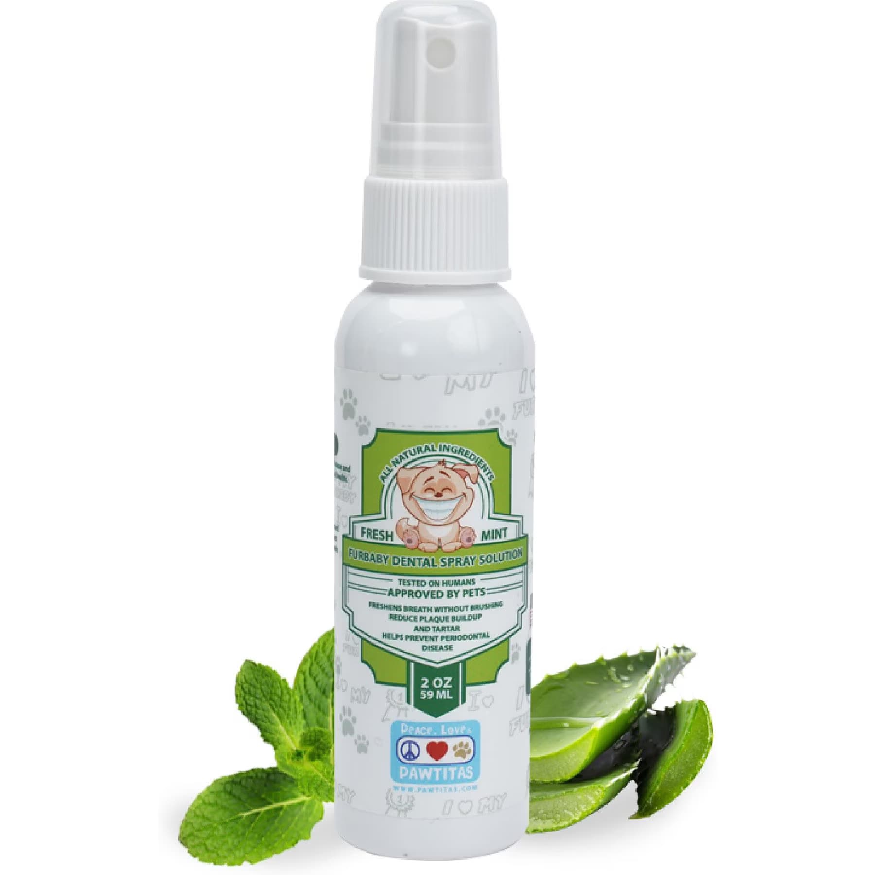 Pawtitas Pawtitas Fresh Mint Flavor Dog Dental Water Additive, 2-fl oz bottle