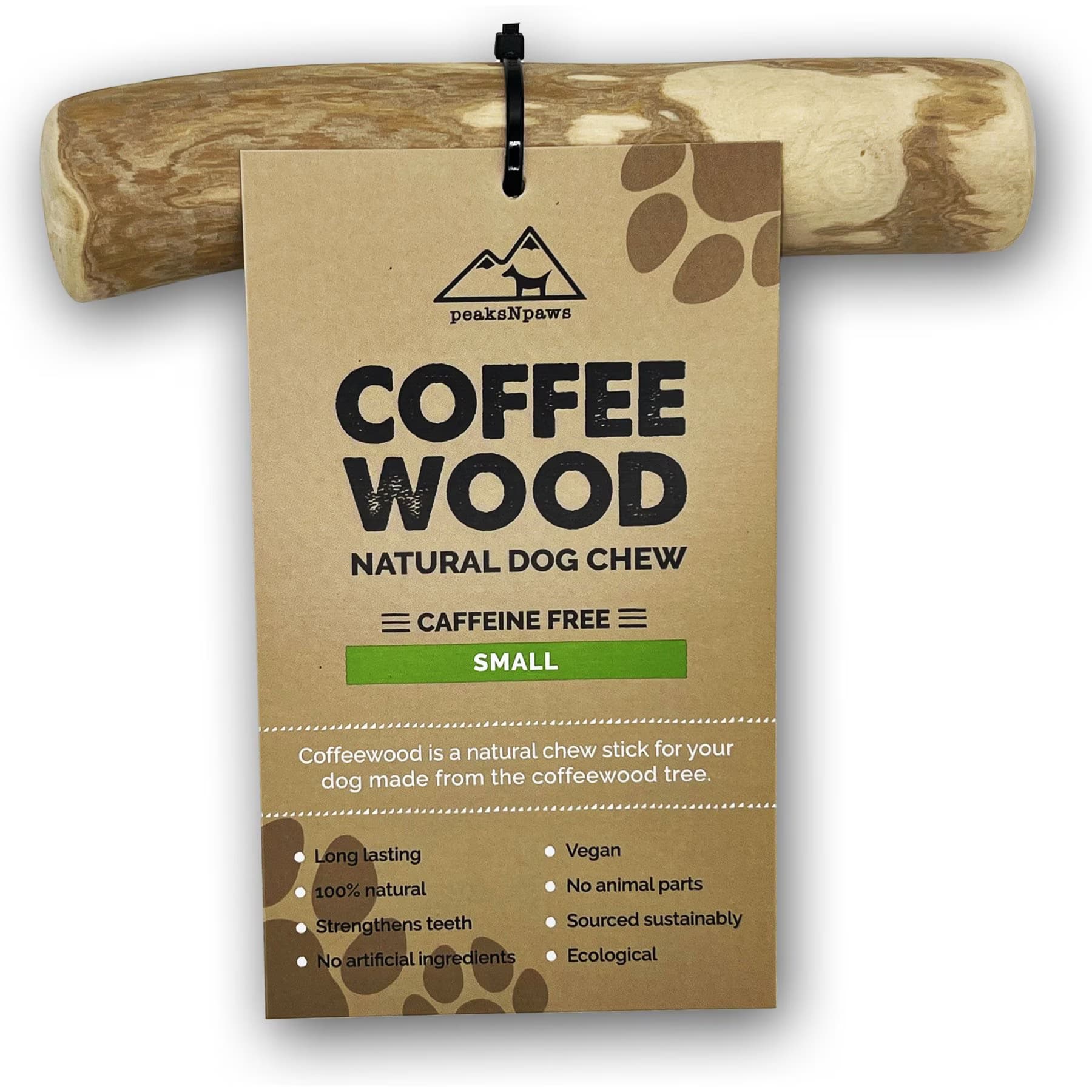 peaksNpaws peaksNpaws All natural Caffine free Small Dog Coffee Wood Chews Treat