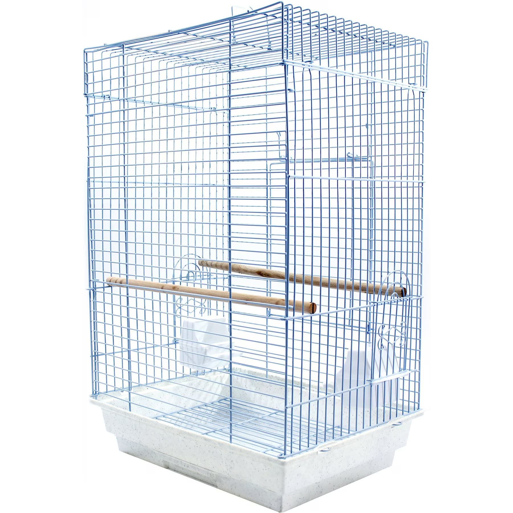 Penn-Plax Penn-Plax Medium Bird Kit Square Bird Cage, White