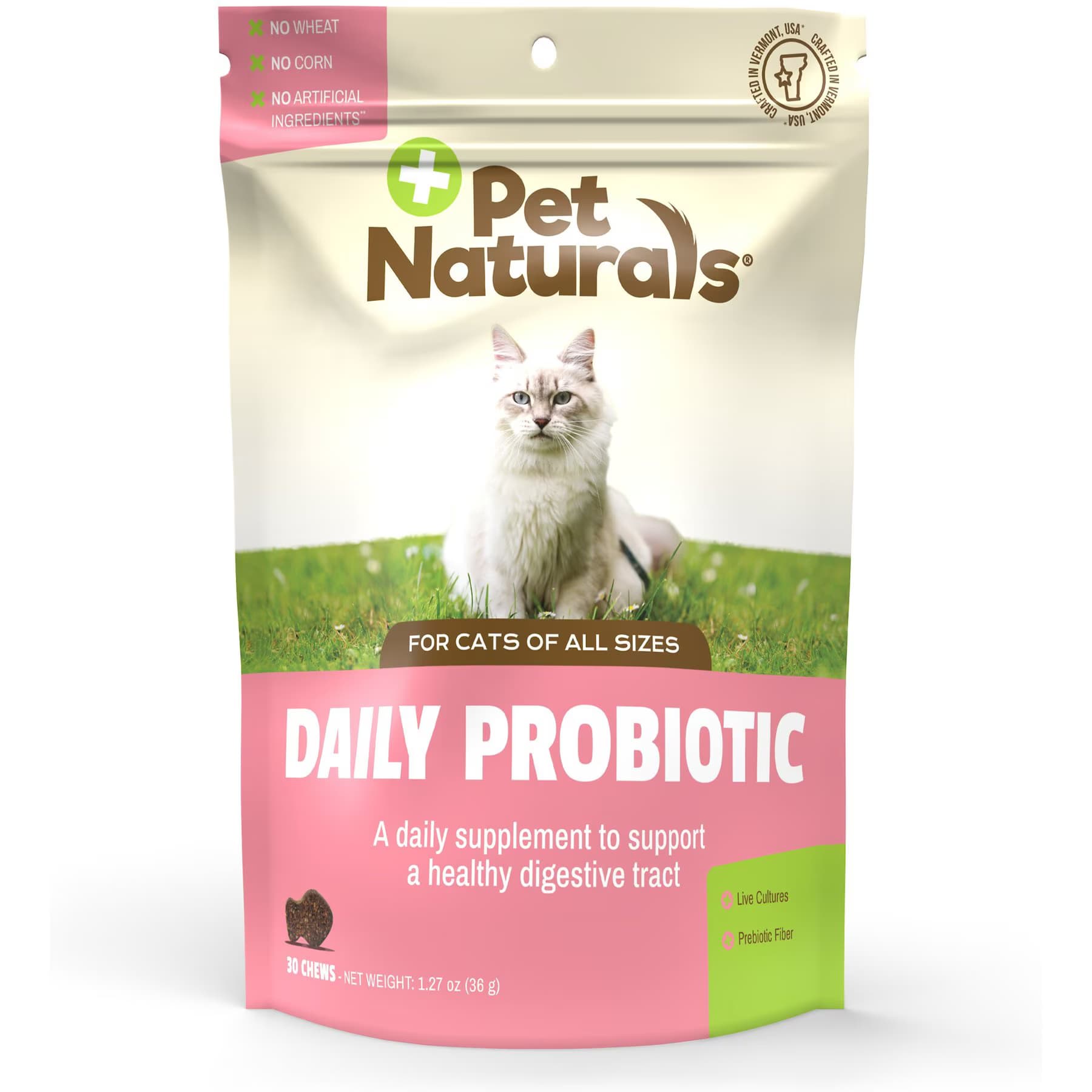 Pet Naturals Daily Probiotic Tummy Health Duck-Flavored Chews Digestive Aid for Cats — view 2