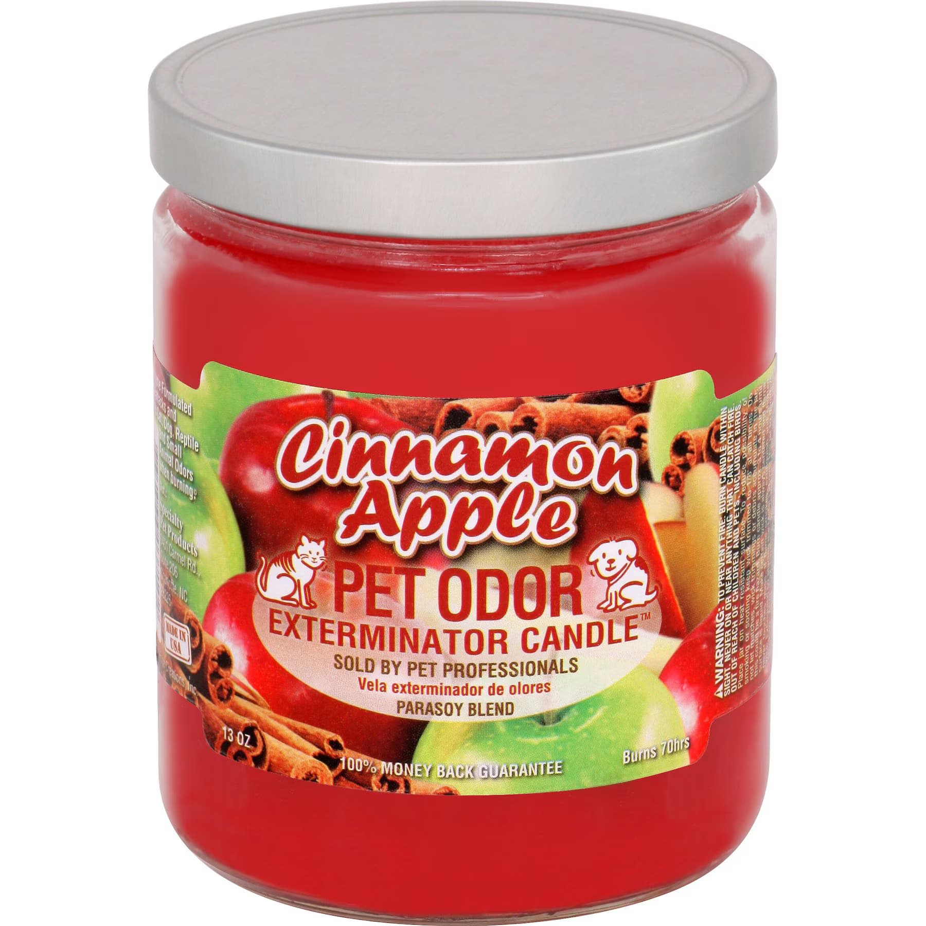 Pet Odor Exterminator Pet Odor Exterminator Cinnamon Apple Deodorizing Candle, 13-oz jar