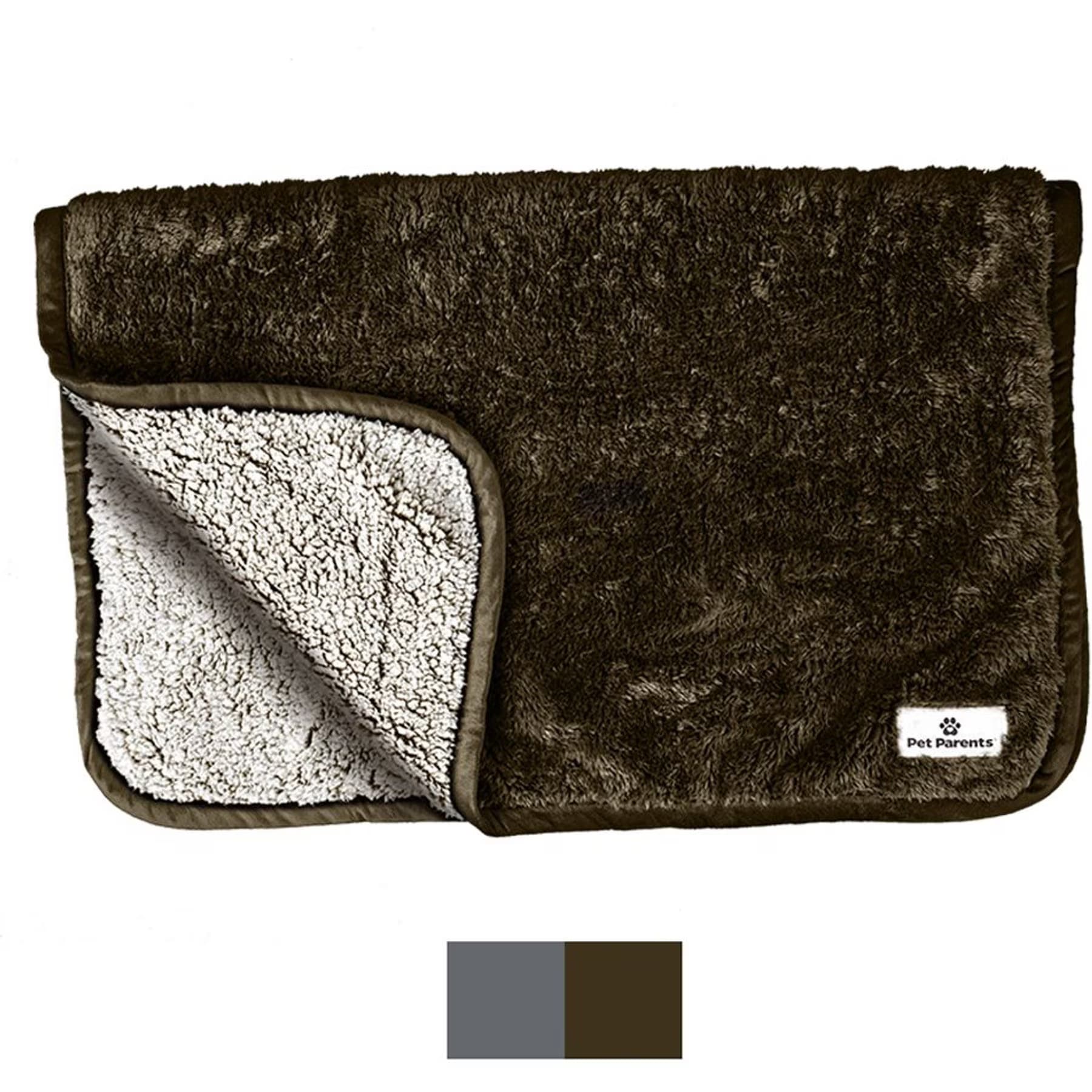 Pet Parents Pet Parents Pawtect Blanket Waterproof Premium Dog, Cat, & Puppy Blanket, Chocolate, Medium