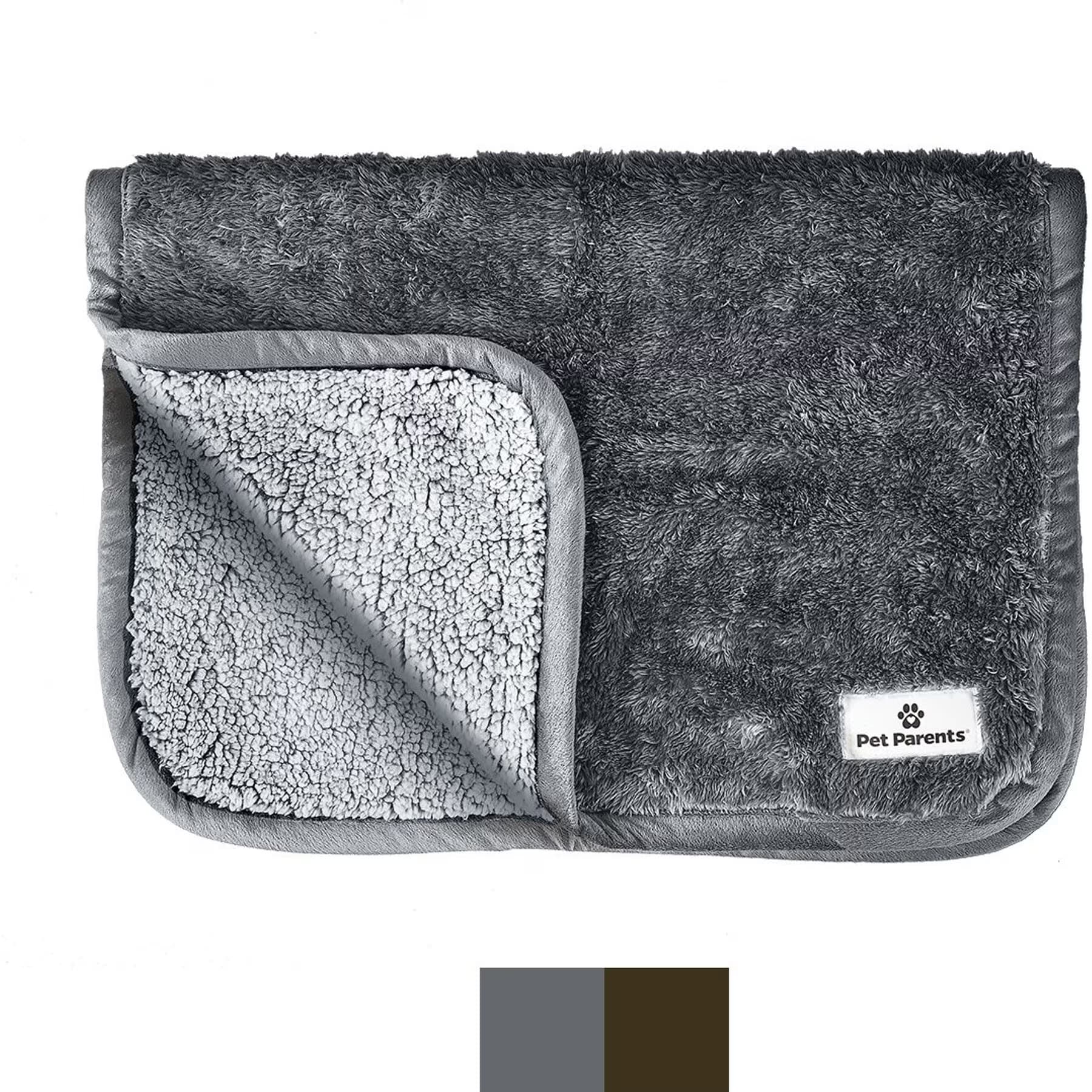 Pet Parents Pet Parents Pawtect Blanket Waterproof Premium Dog, Cat, & Puppy Blanket, Slate, Medium