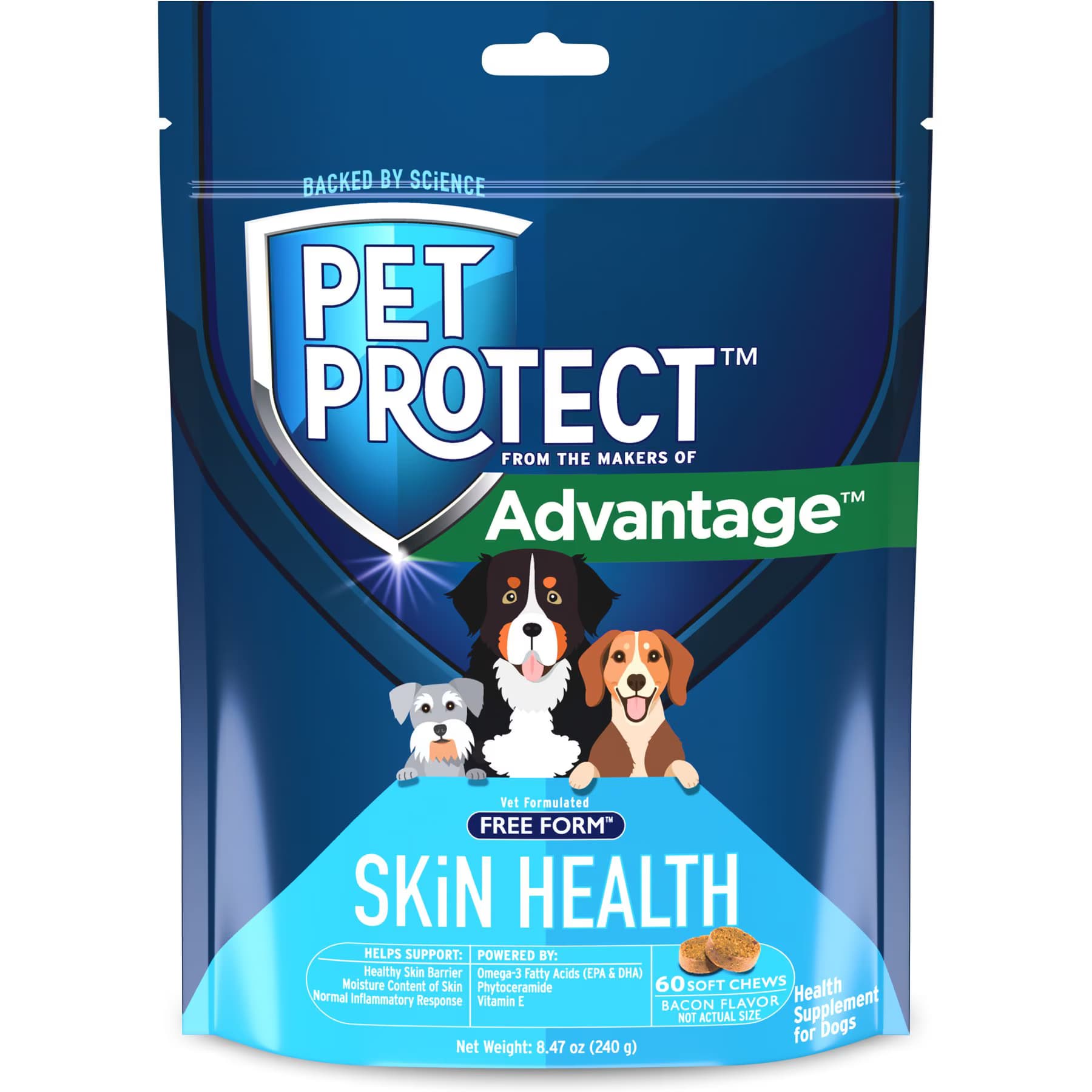 Pet Protect Pet Protect Vet-Formulated Free Form Skin Health Supplement for Dogs