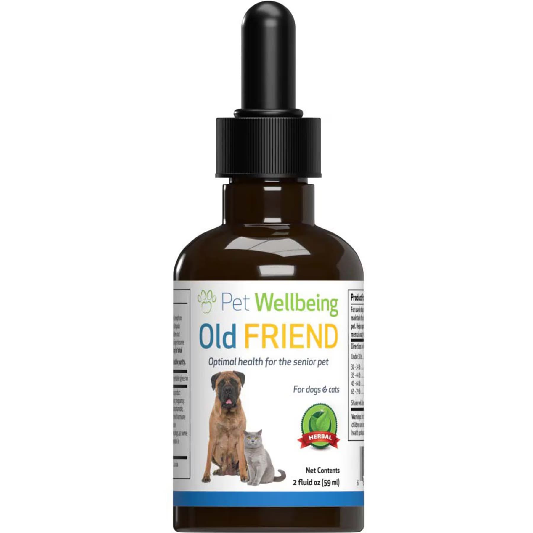 Pet Wellbeing Pet Wellbeing Old FRIEND Bacon Flavored Liquid Supplement for Senior Cats & Dogs