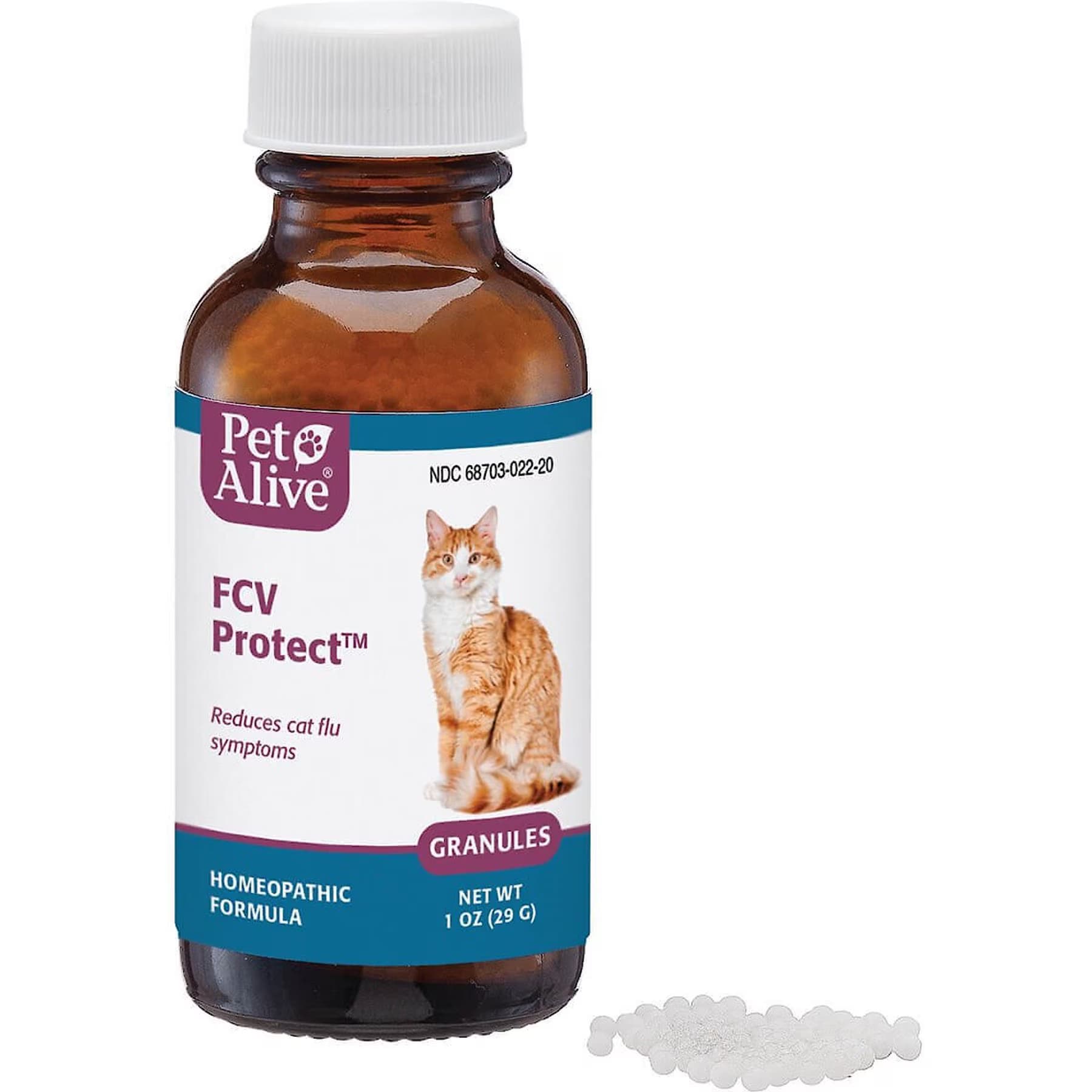 PetAlive PetAlive FCV Protect Homeopathic Medicine for Feline Calicivirus FCV for Cats, 1-oz jar