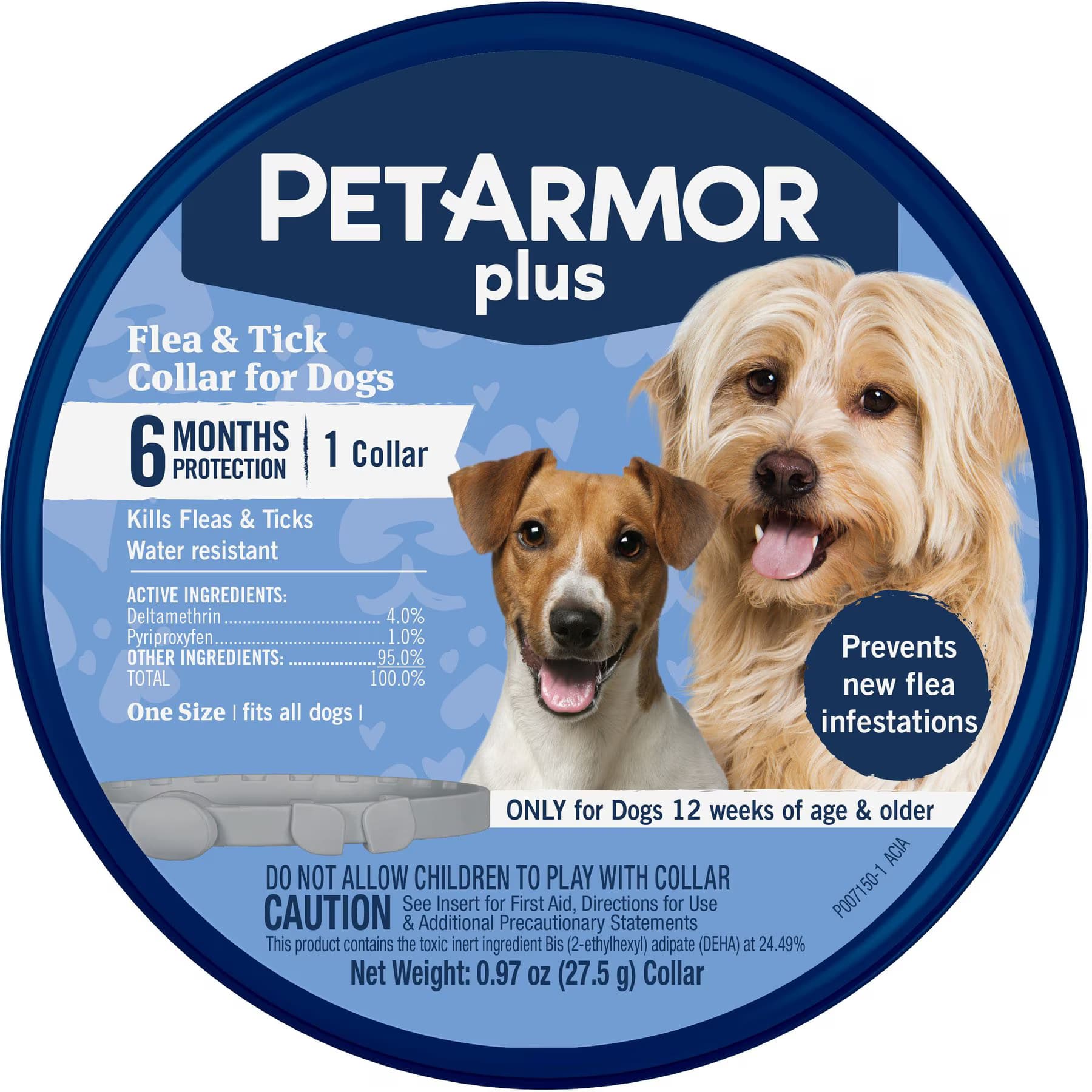 PetArmor PetArmor Plus Flea & Tick Dogs Collar, 1 collar (6-mos. supply)