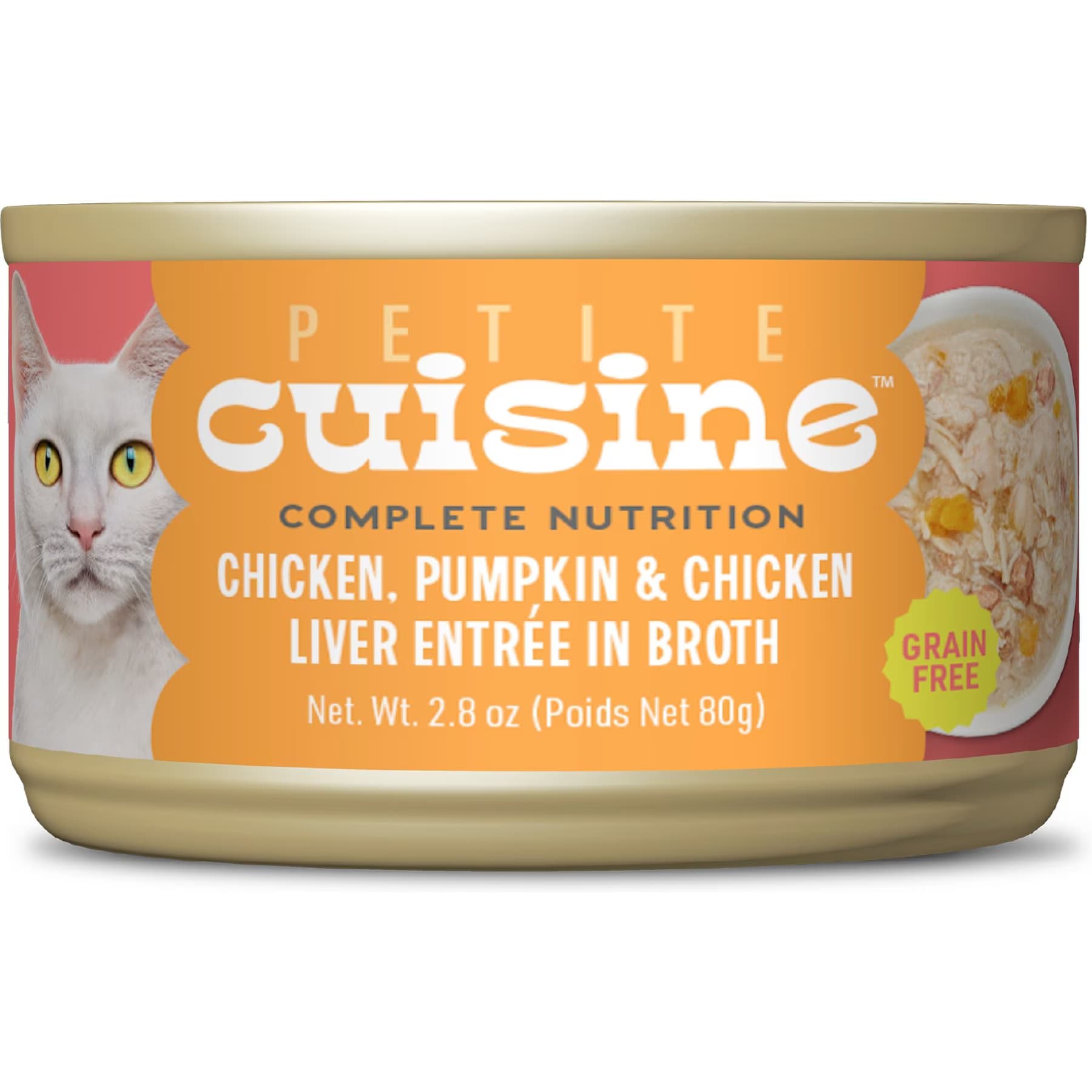 Petite Cuisine Petite Cuisine Chicken, Pumpkin & Chicken Liver Entrée in Broth Grain-Free Darling Daisy’s Wet Cat Food