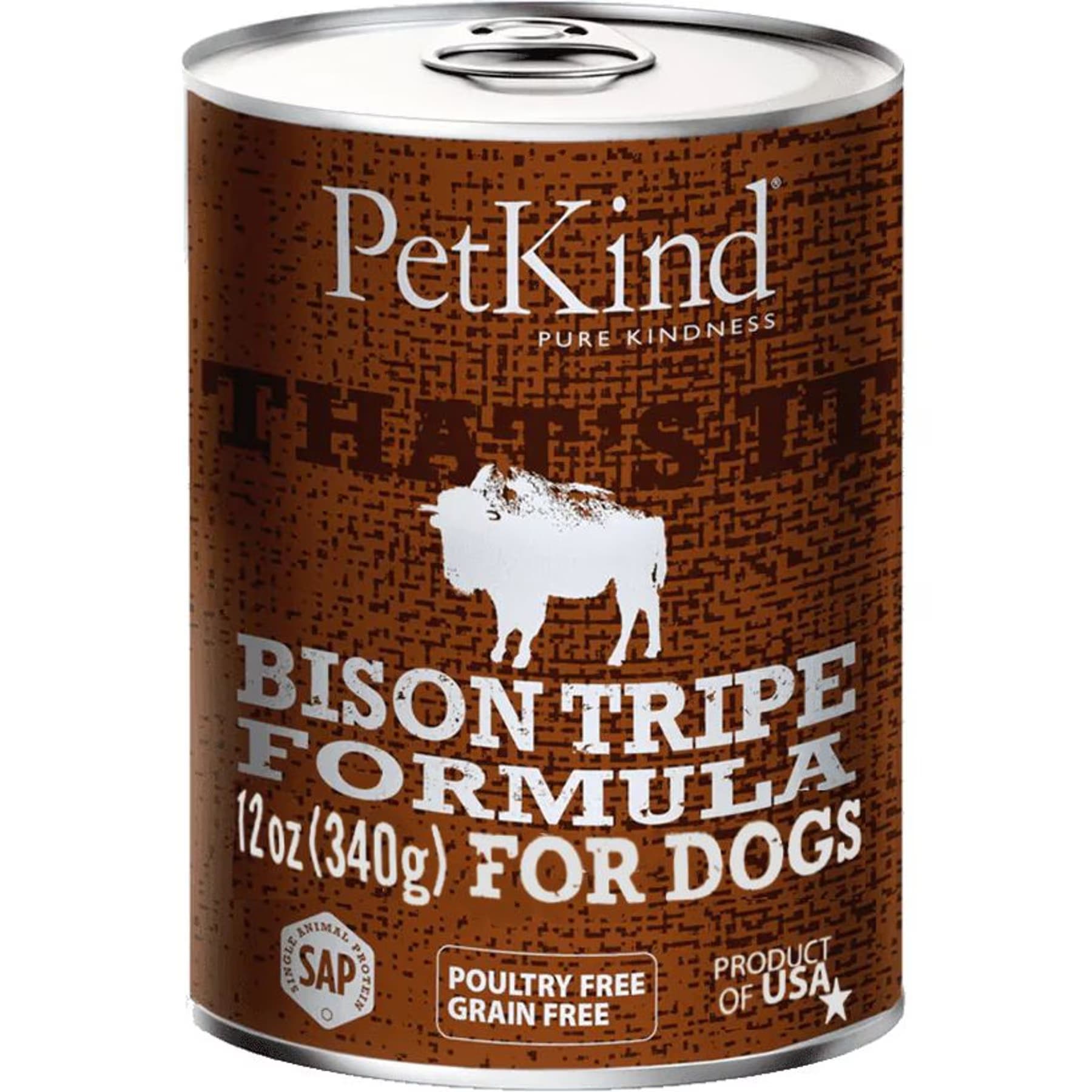 PetKind PetKind That’s It! Bison Tripe Grain-Free Canned Dog Food, 13-oz