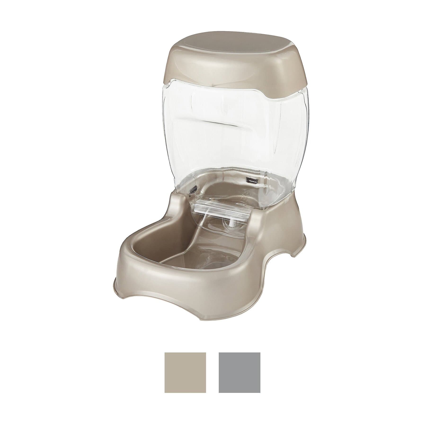 Petmate Petmate Pearl Pet Cafe Gravity Refill Dog & Cat Feeder, Tan, 24-cup