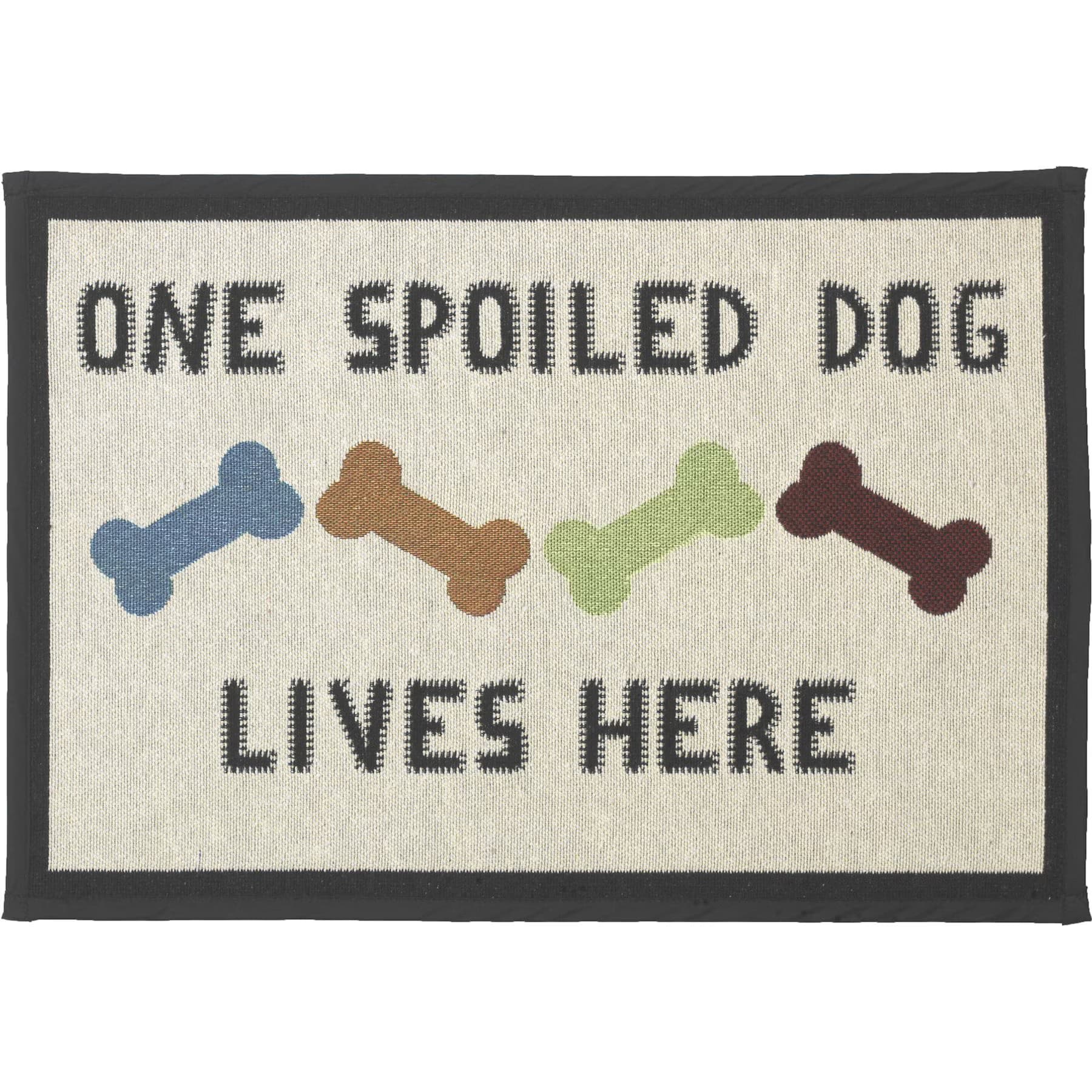 PetRageous Designs PetRageous Designs One Spoiled Dog Tapestry Placemat, Regular