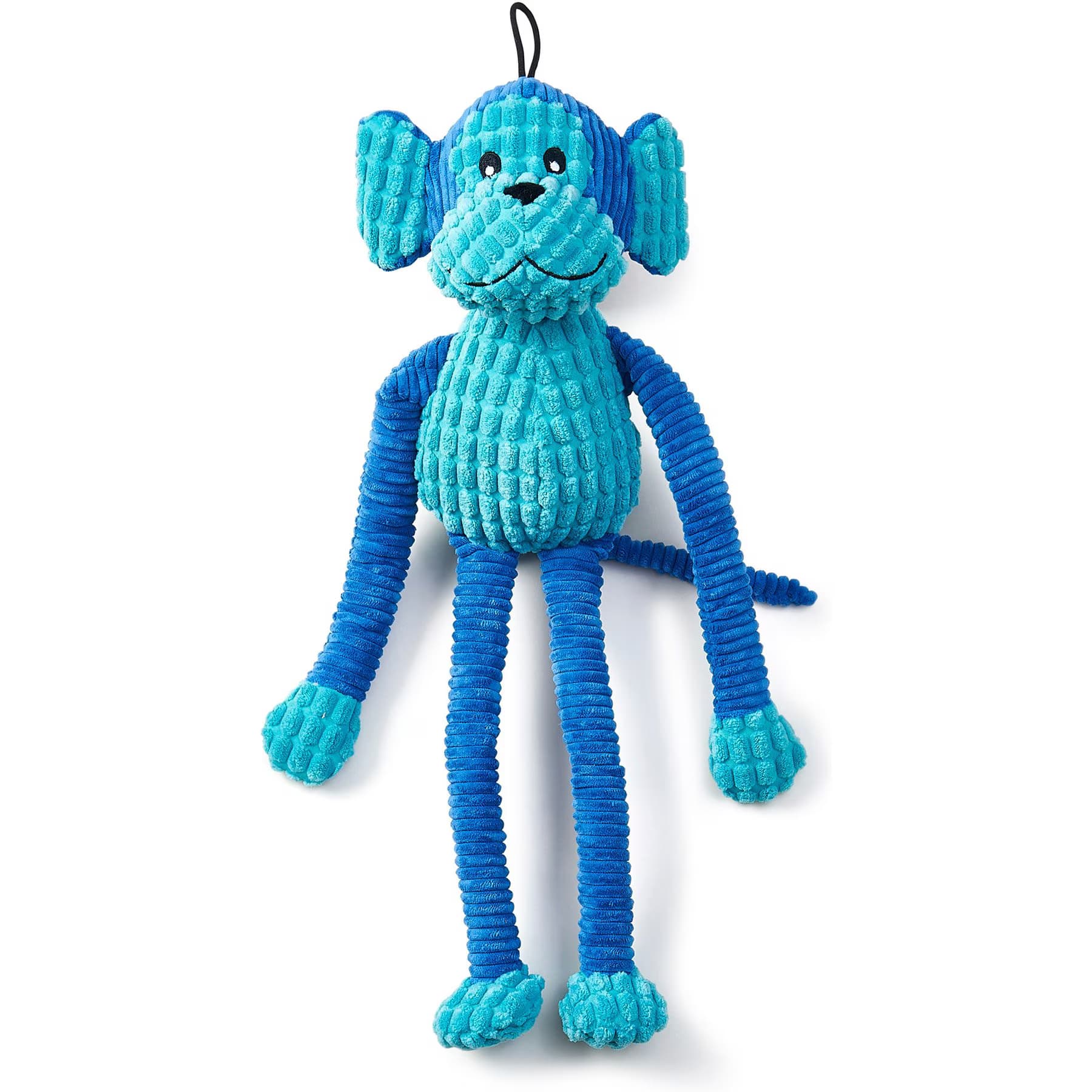 PetRageous Designs PetRageous Designs StretchRageous 18-in Monkey Squeak & Crinkle Plush Dog Toy, Teal