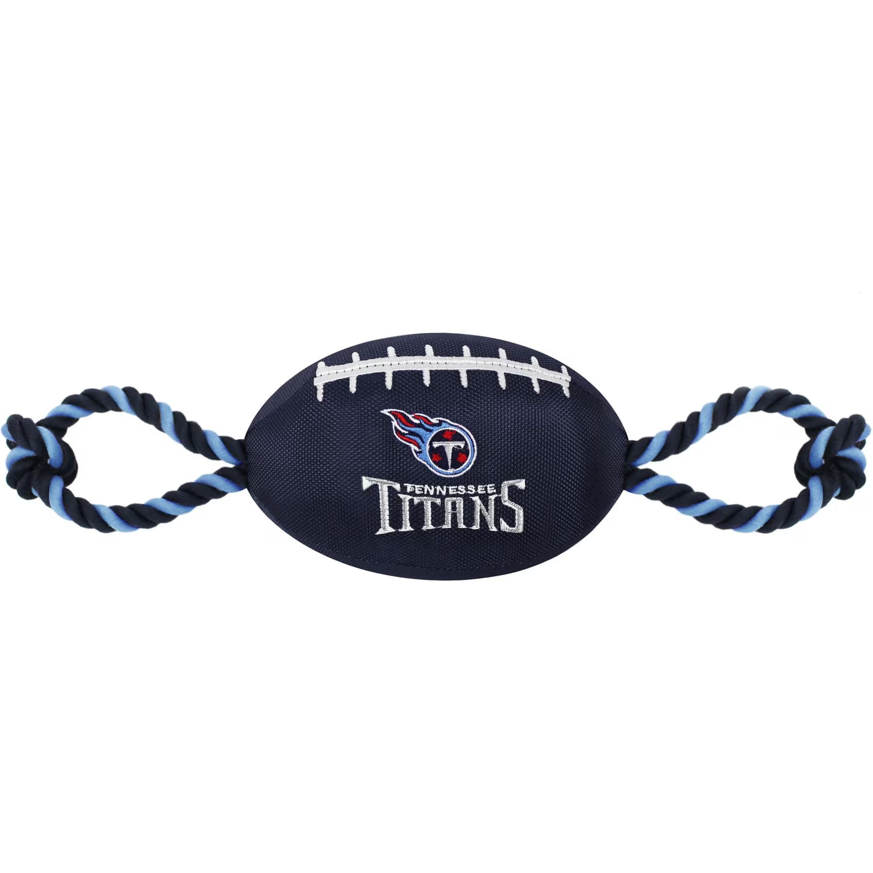 Pets First Pets First Nylon Football Tough Squeaky Dog Chew Toy, Tennessee Titans