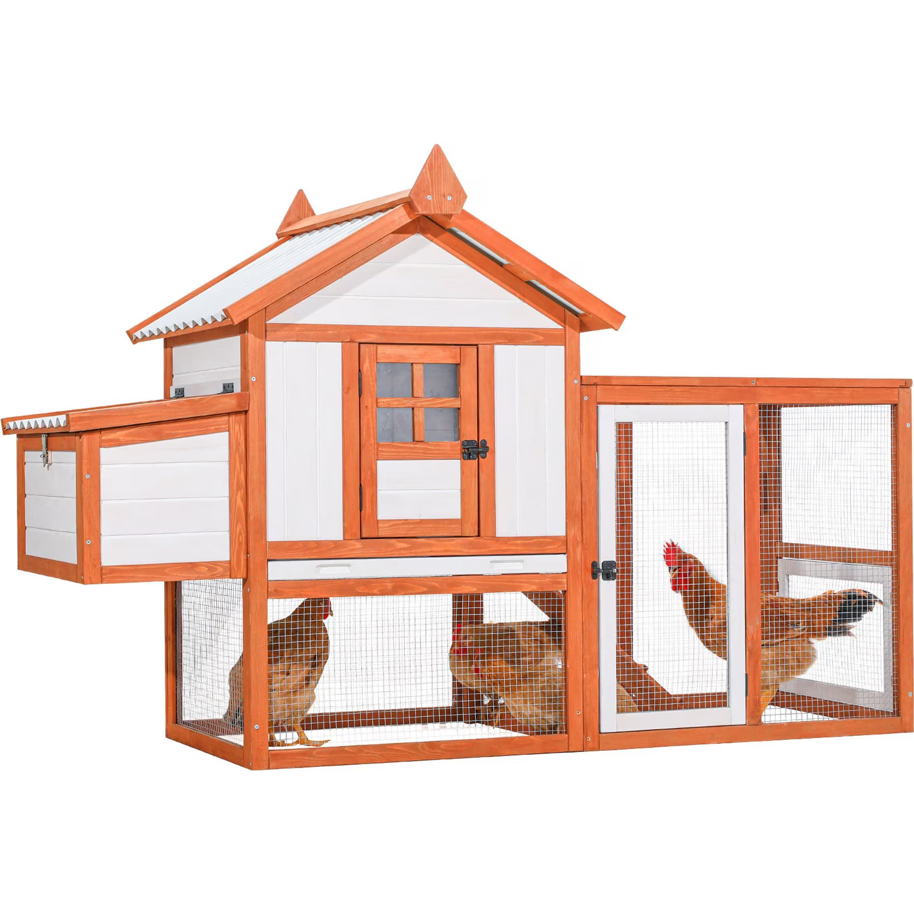 Petsfit Petsfit Multi Level Chicken Coop, 5 Chicken Capacity