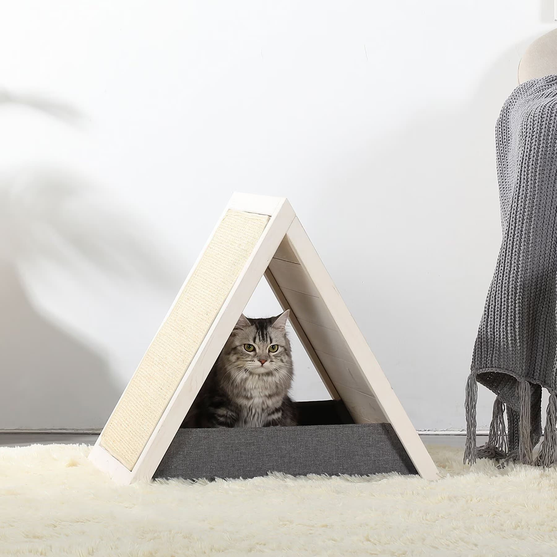 Petsfit Petsfit Triangular Pets Indoor Cat House with Sisal Mat