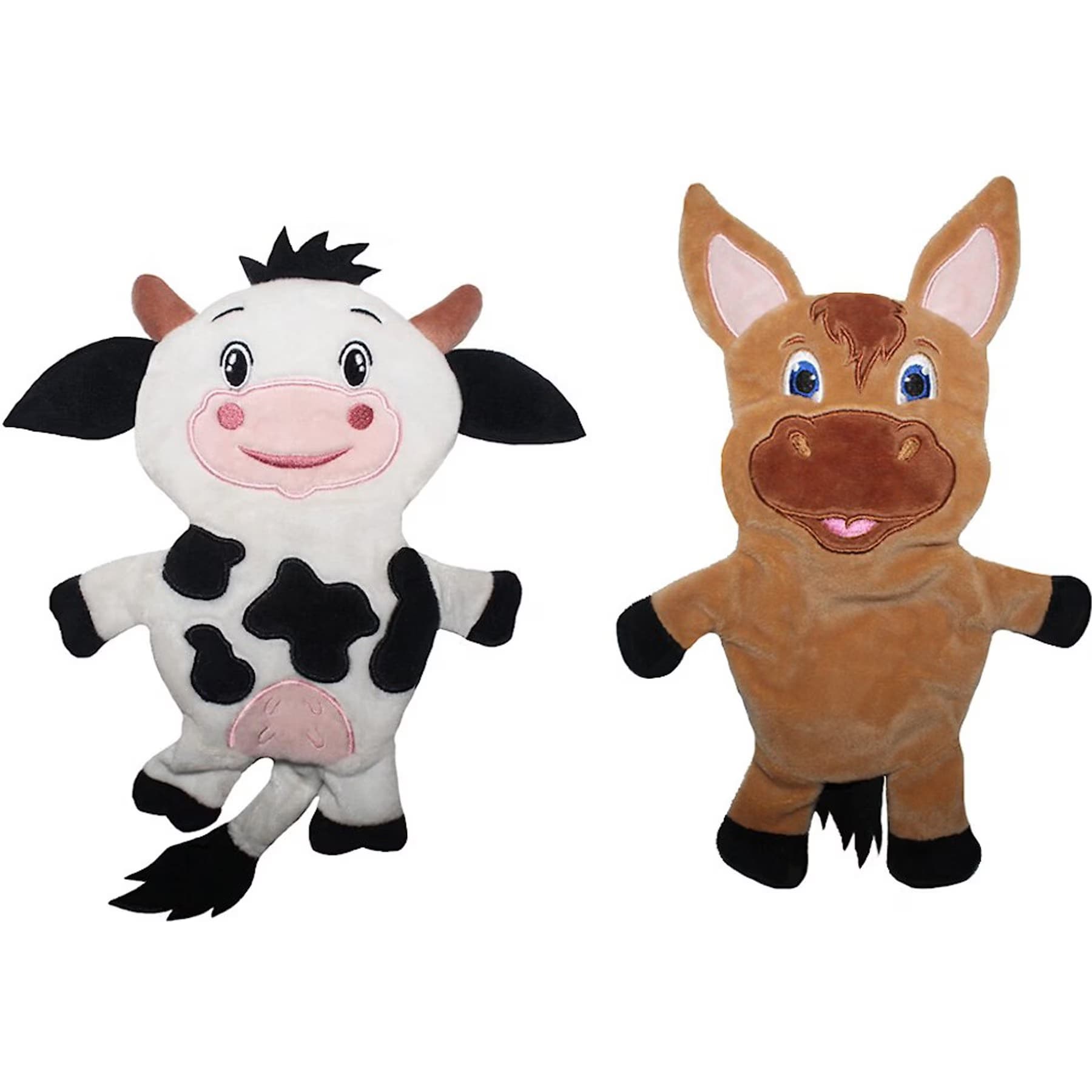 Piggy Poo and Crew Piggy Poo and Crew Cow & Horse Paper Crinkle Squeaker Toy