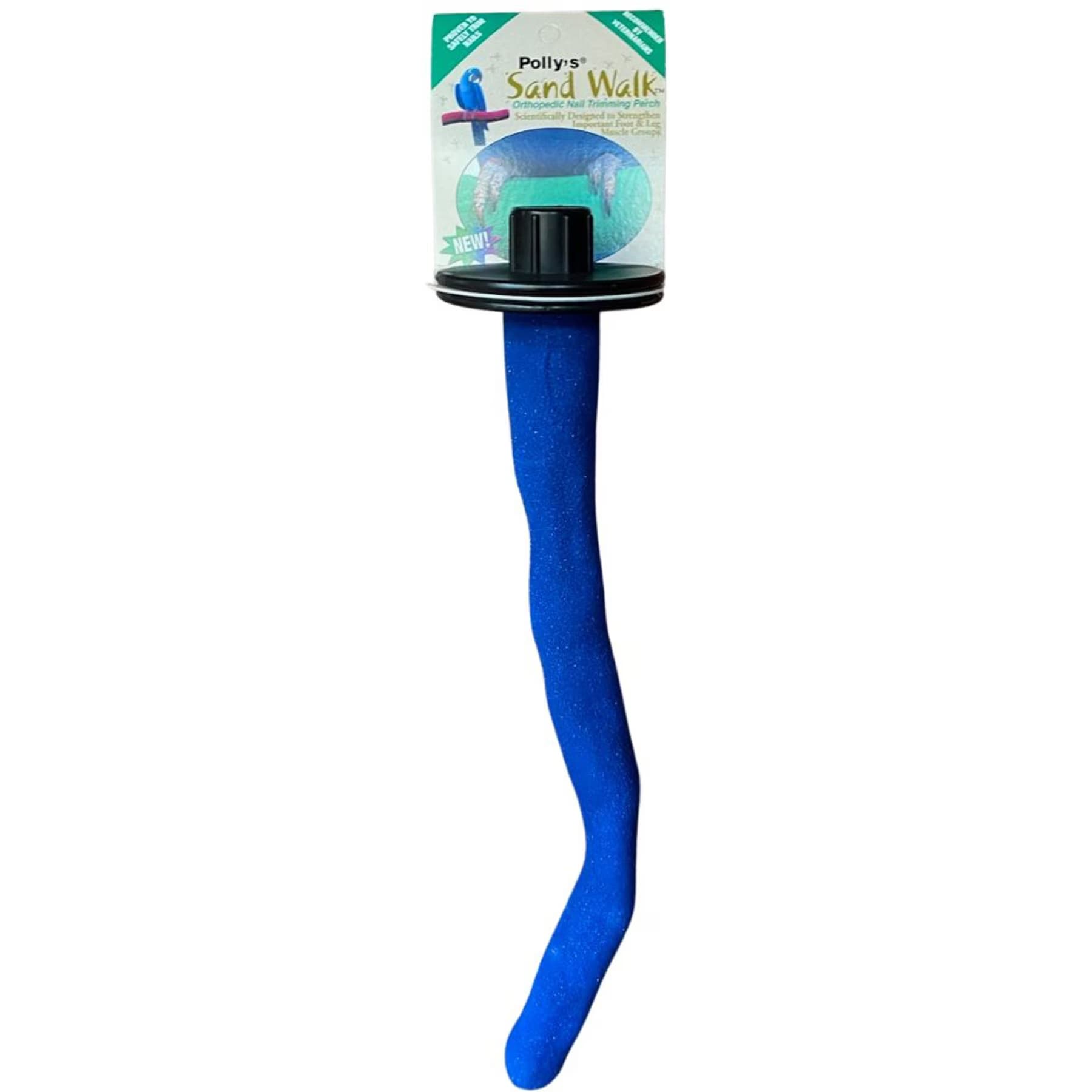 Polly's Pet Products Polly’s Pet Products Orthopedic Sandwalk Bird Perch, Blue, Medium