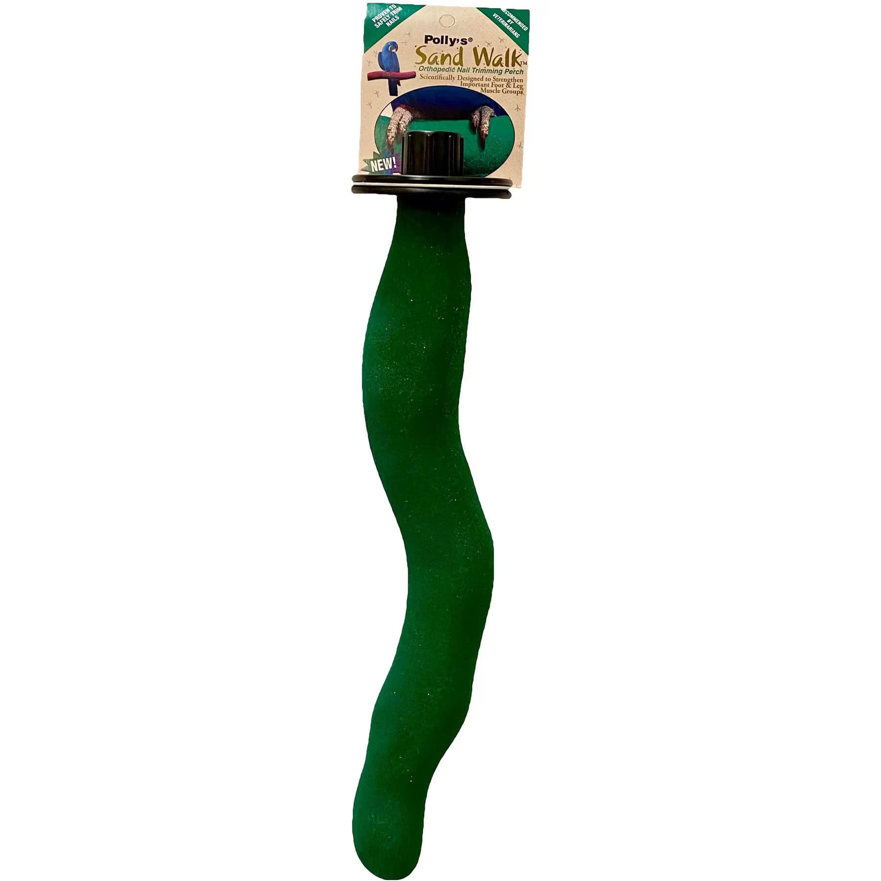 Polly's Pet Products Orthopedic Sandwalk Bird Perch, Green, Medium — view 3